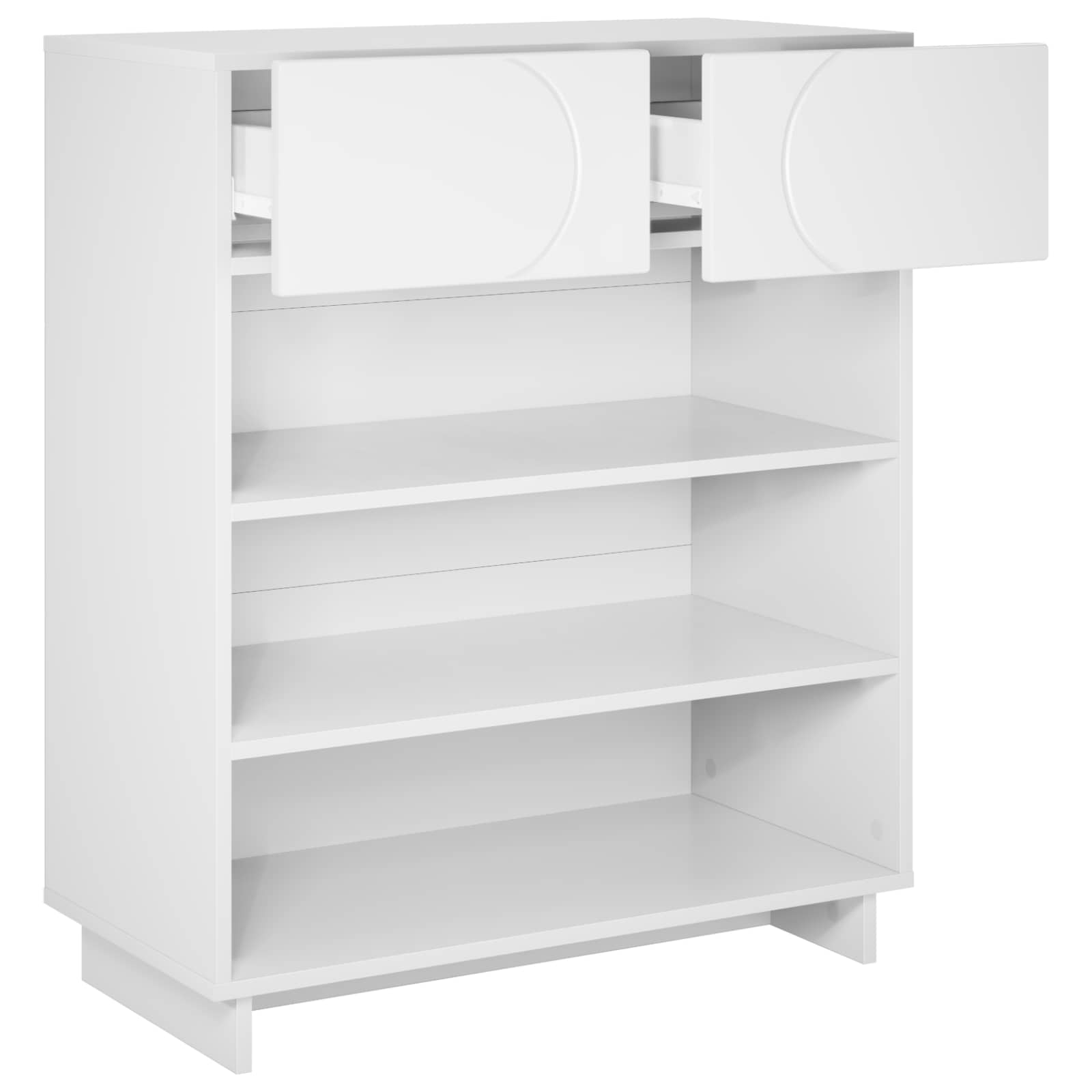 Shoe Cabinet 73 x 38 x 87.5 cm Engineered wood White