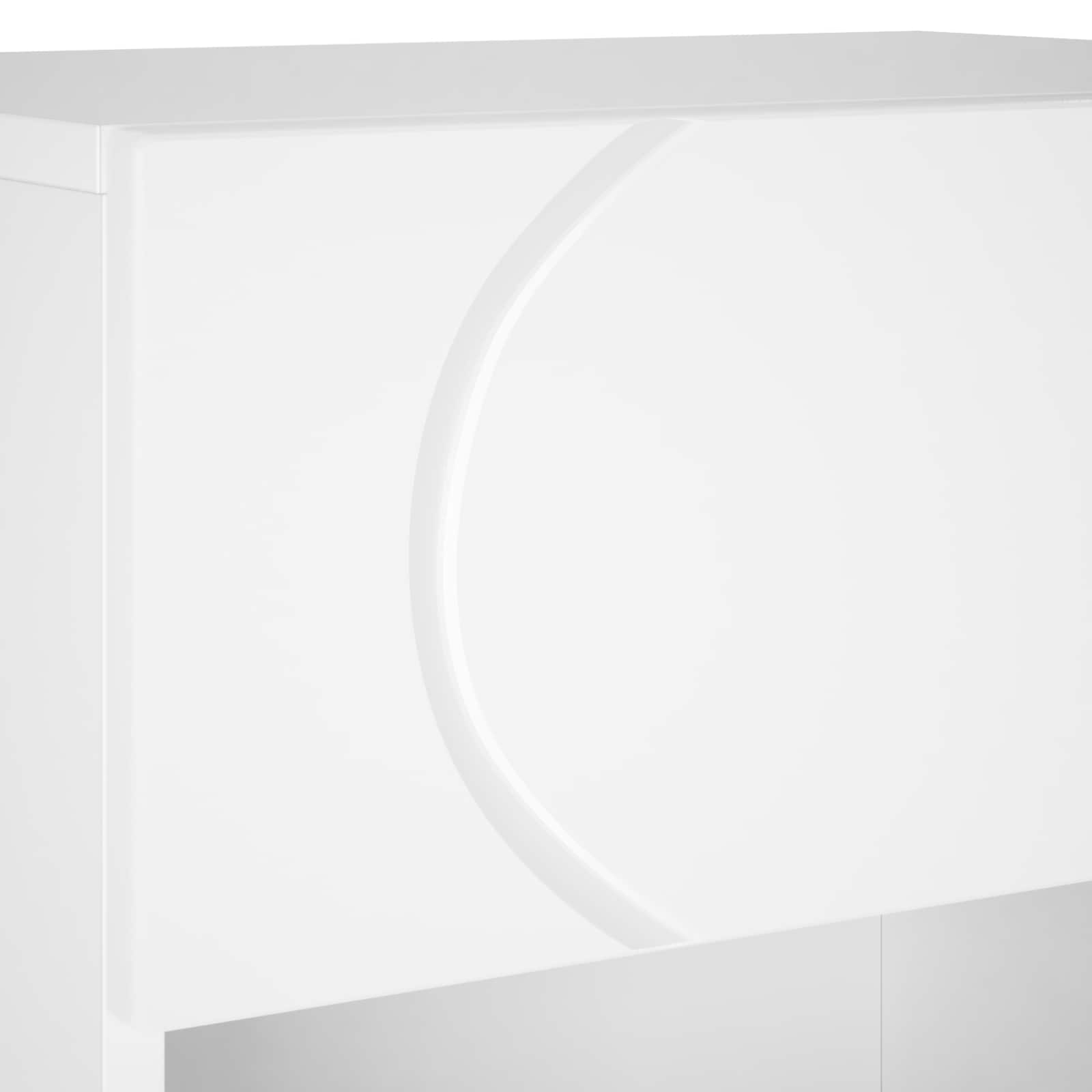 Shoe cabinet 48 x 38 x 87.5 cm Engineered wood White