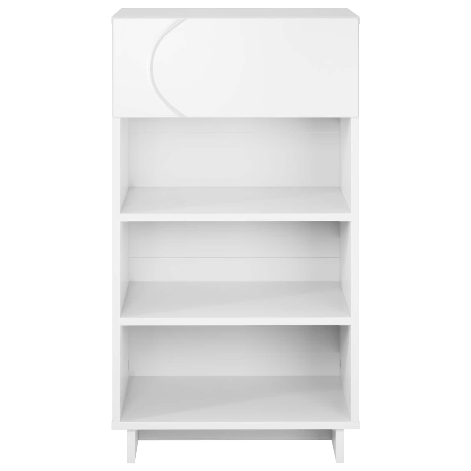Shoe cabinet 48 x 38 x 87.5 cm Engineered wood White