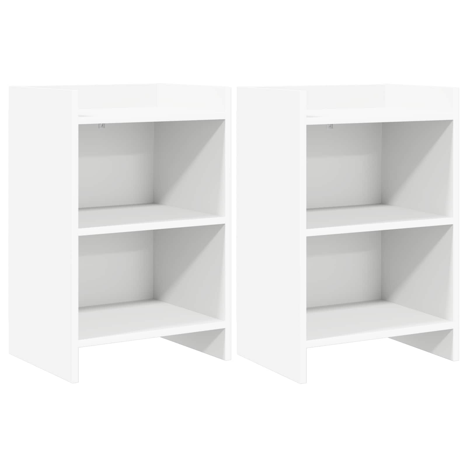 Bedside Tables 2 pcs White 40 x 30 x 60 cm Engineered Wood