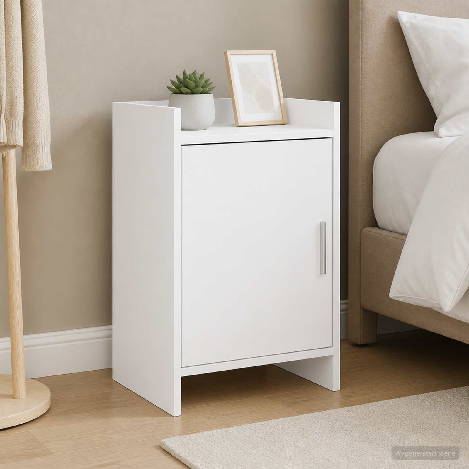 Bedside Tables 2 pcs White 40 x 30 x 60 cm Engineered Wood