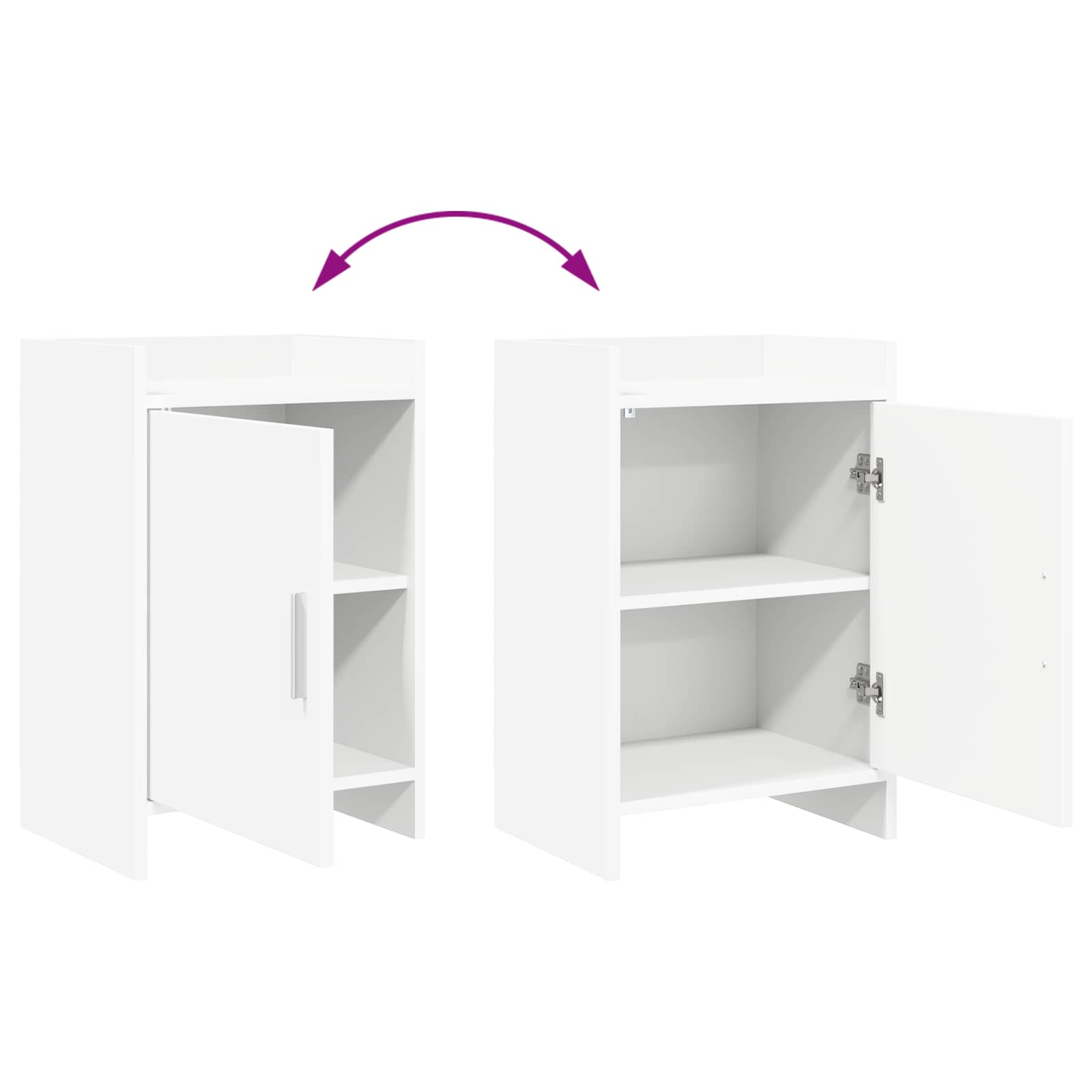 Bedside Tables White 40 x 30 x 60 cm Engineered Wood