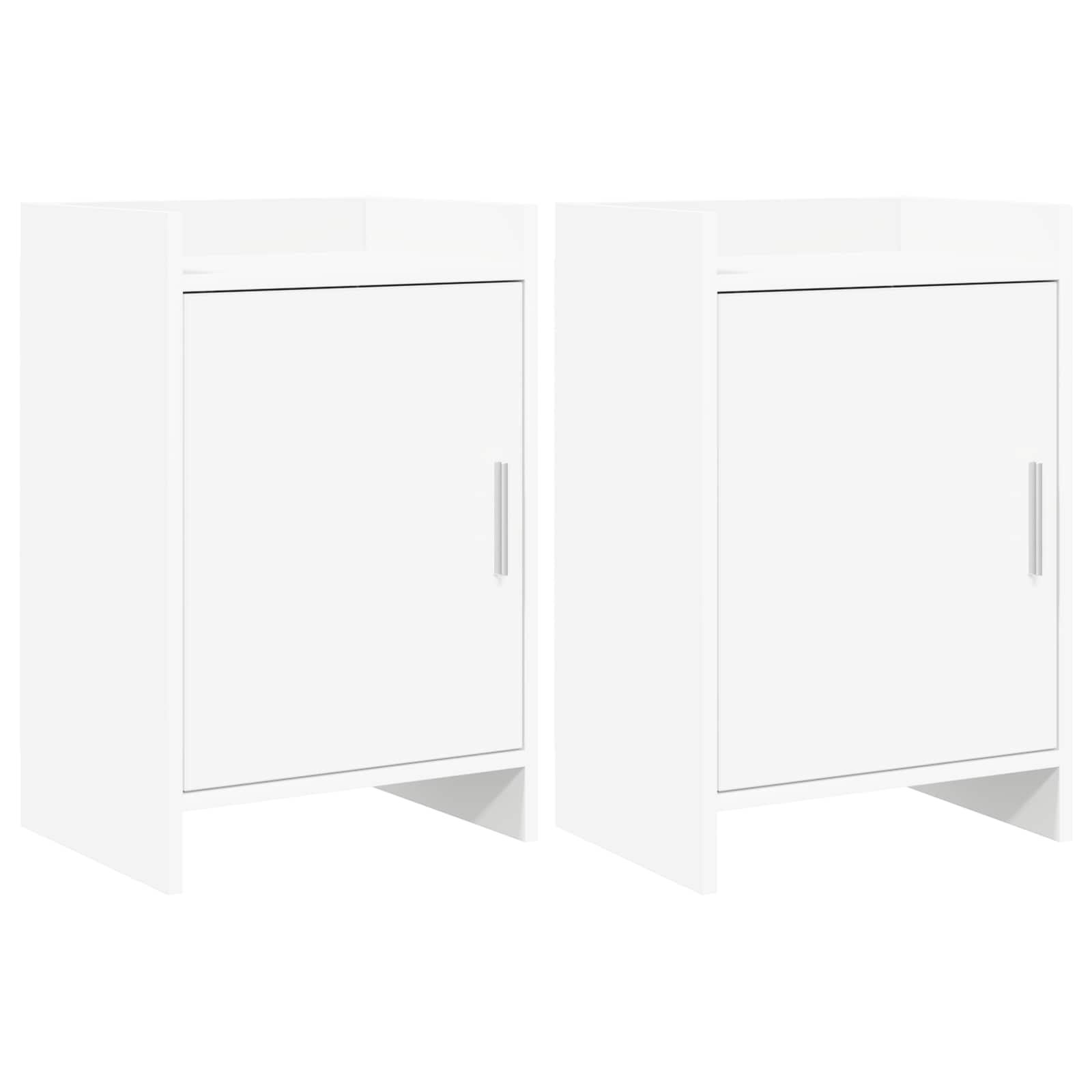 Bedside Tables 2 pcs White 40 x 30 x 60 cm Engineered Wood