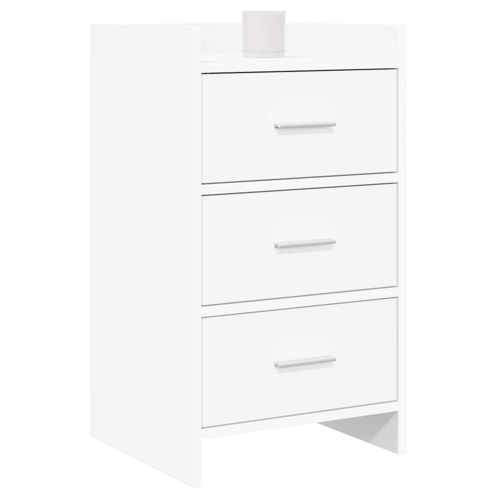 Bedside Tables White 40 x 36 x 70 cm Engineered Wood