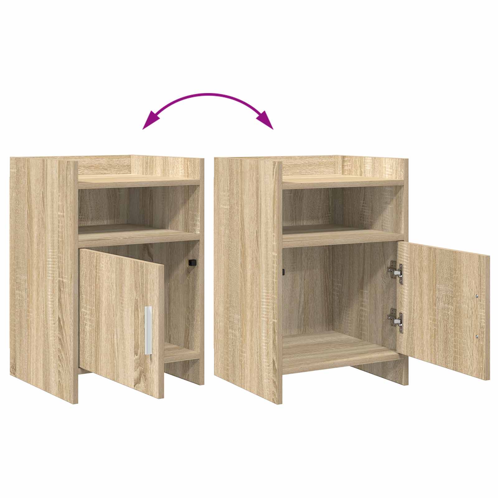 Bedside Tables 2 pcs Sonoma Oak 40 x 36 x 60 cm Engineered Wood