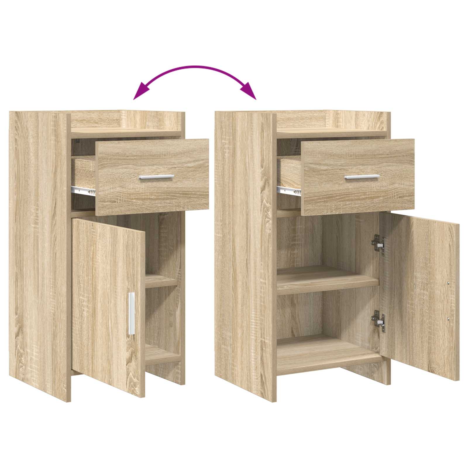 Sideboard Sonoma Oak 40 x 36 x 80 cm Engineered Wood