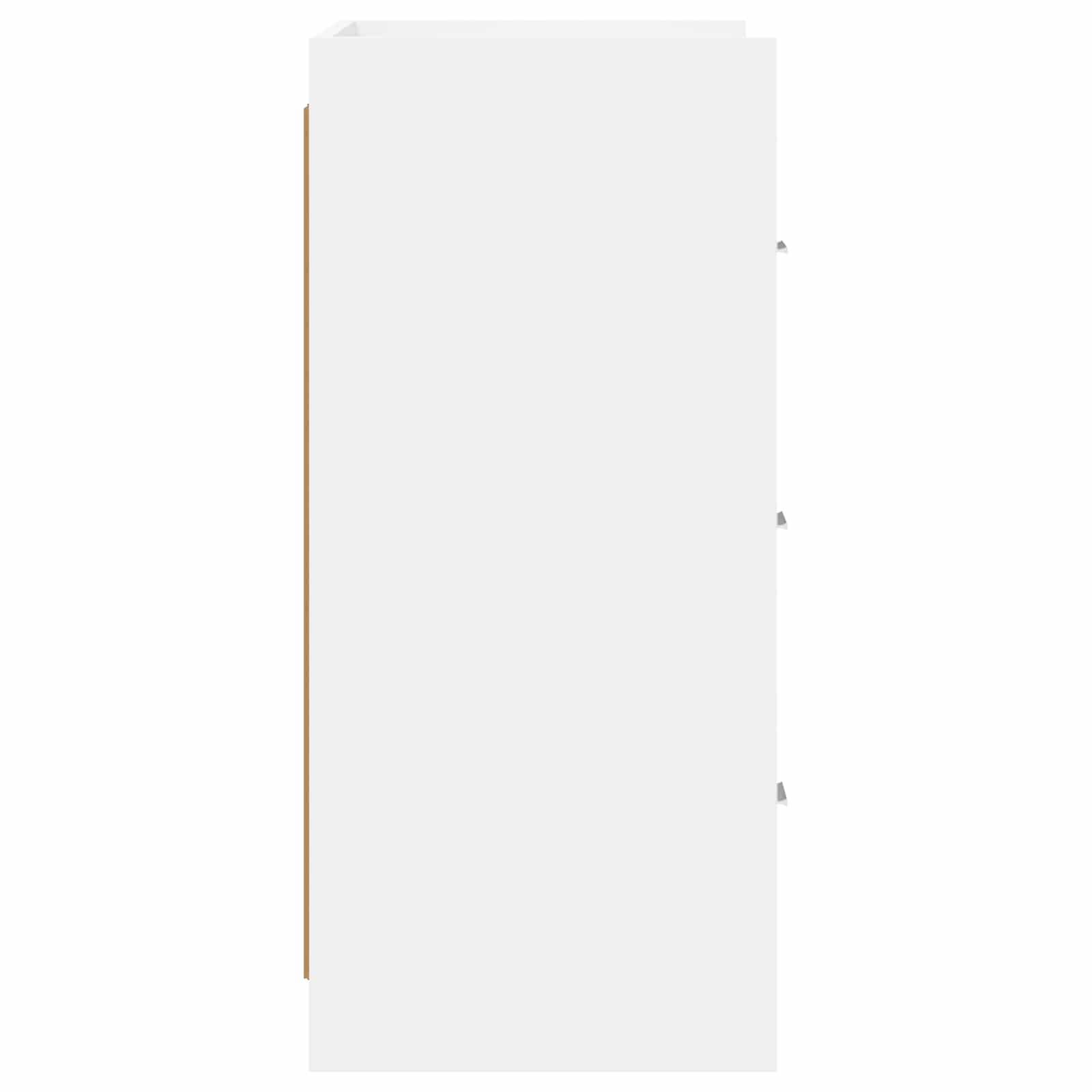 Sideboard White 75 x 33 x 80 cm Engineered Wood