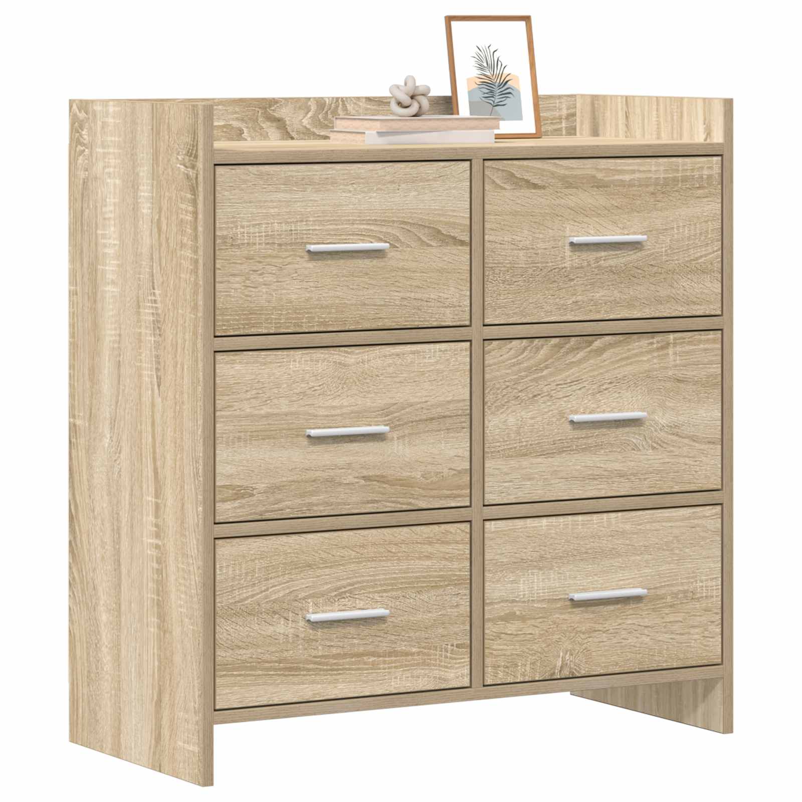 Sideboard Sonoma Oak 75 x 33 x 80 cm Engineered Wood