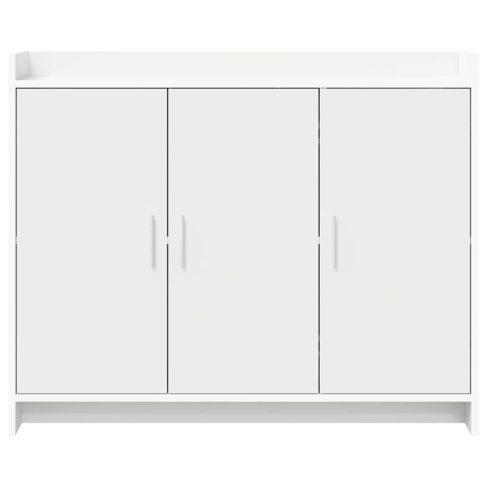Sideboard White 98.5 x 33 x 80 cm Engineered Wood