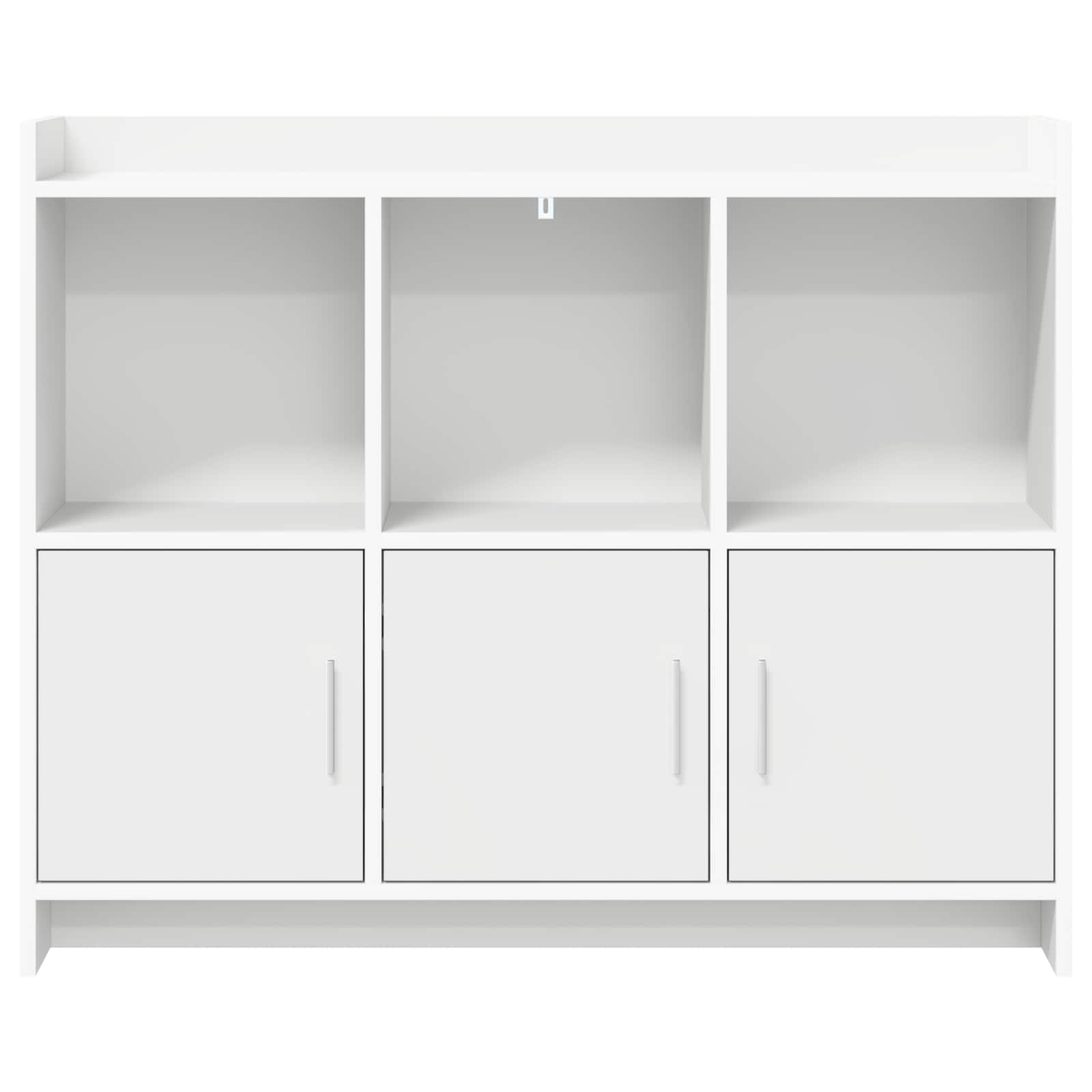 Sideboard White 98.5 x 33 x 80 cm Engineered Wood