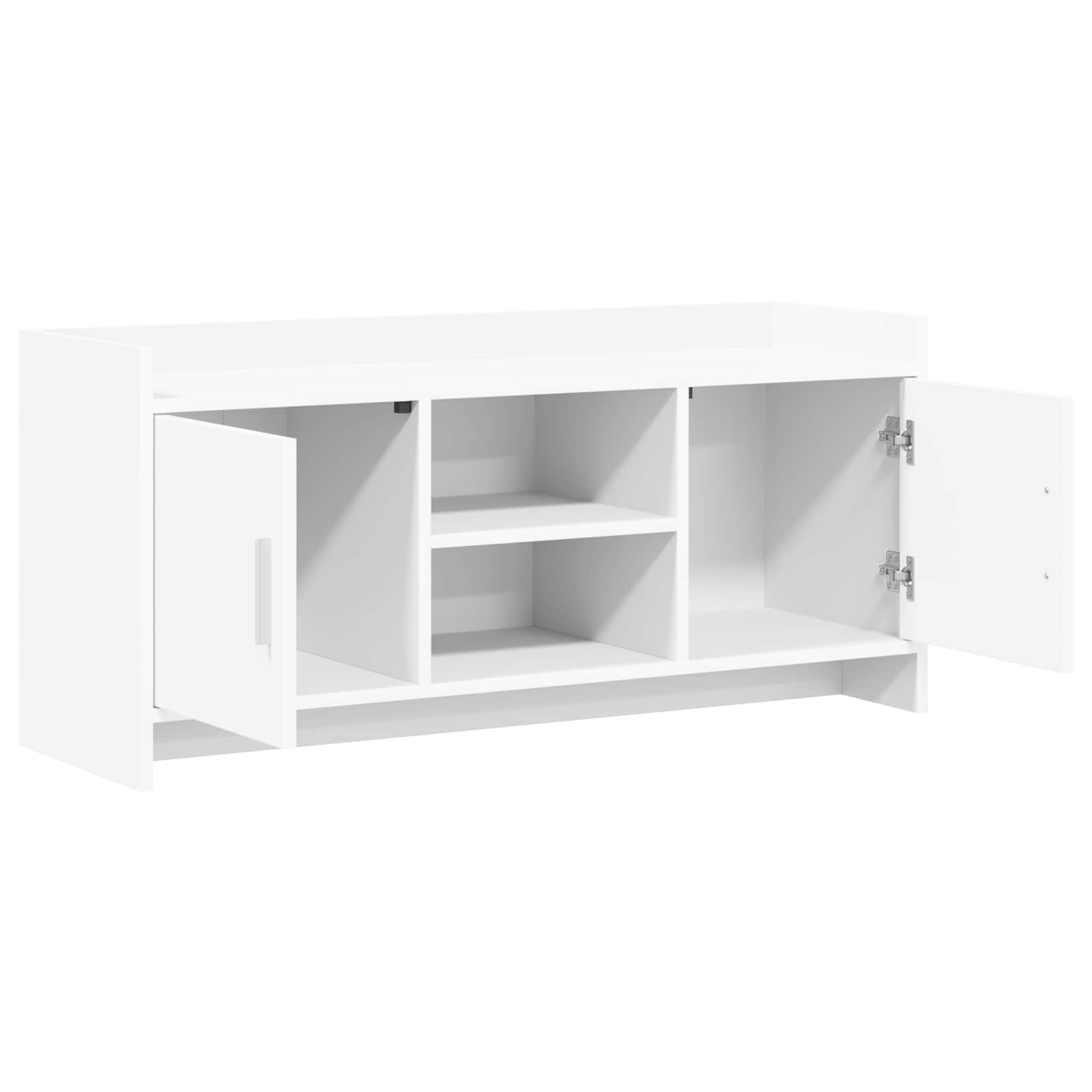 TV Cabinet 102 x 33 x 47 cm White Engineered Wood