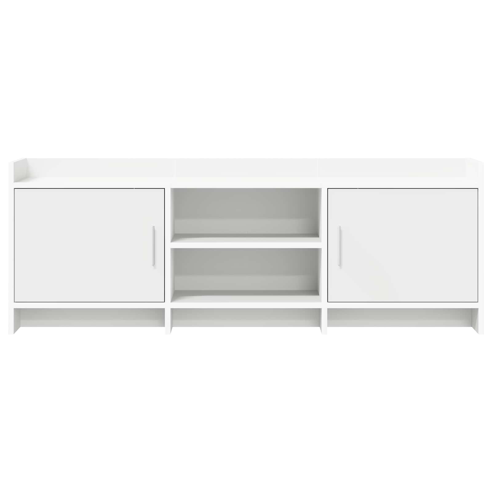 TV Cabinet 130 x 33 x 47 cm White Engineered Wood