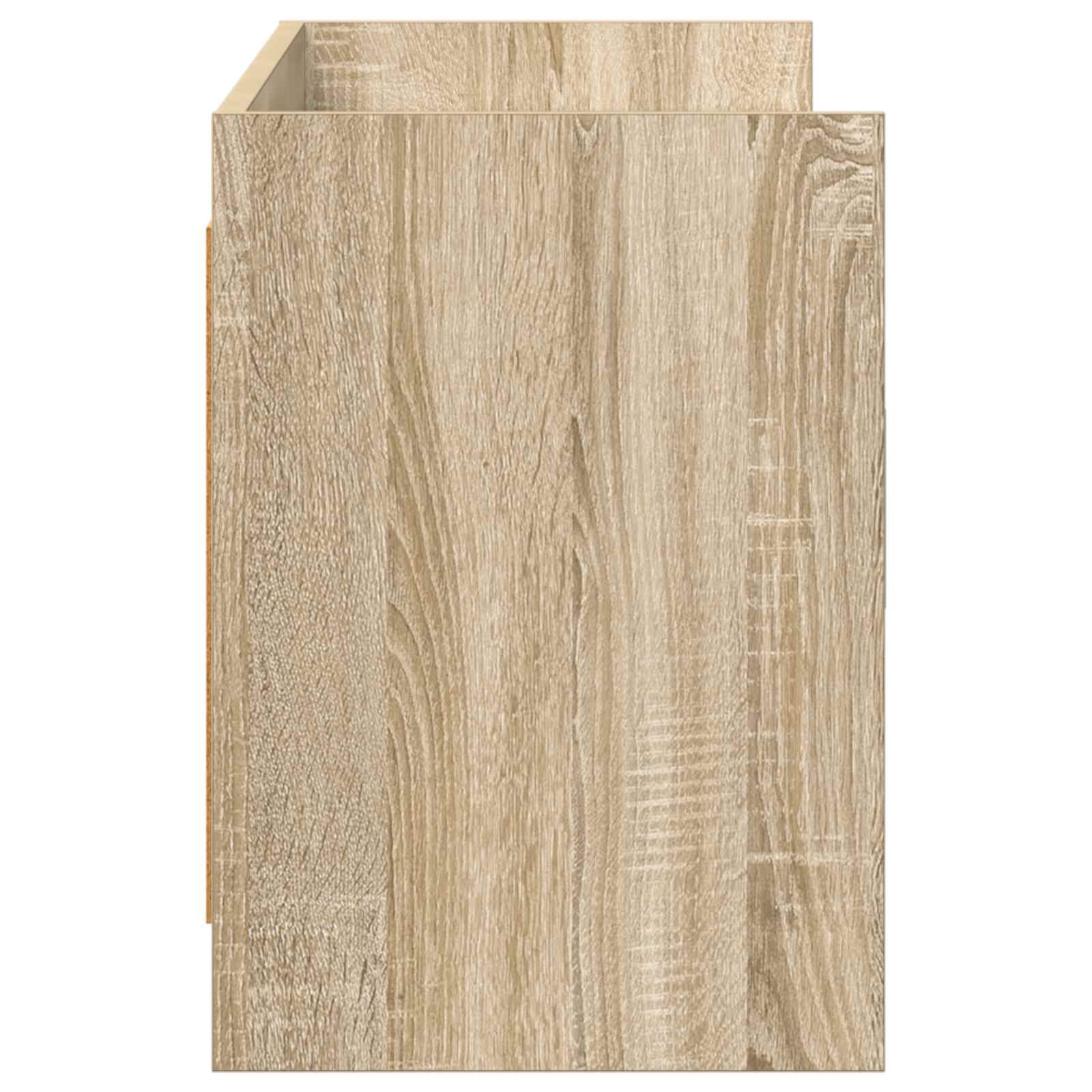 TV Cabinet 130 x 33 x 47 cm Sonoma Oak Engineered Wood