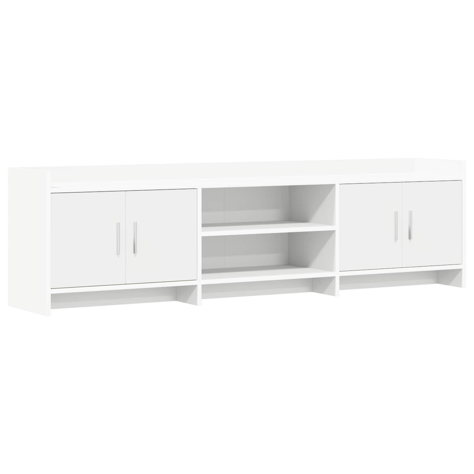 TV Cabinet 168 x 33 x 47 cm White Engineered Wood