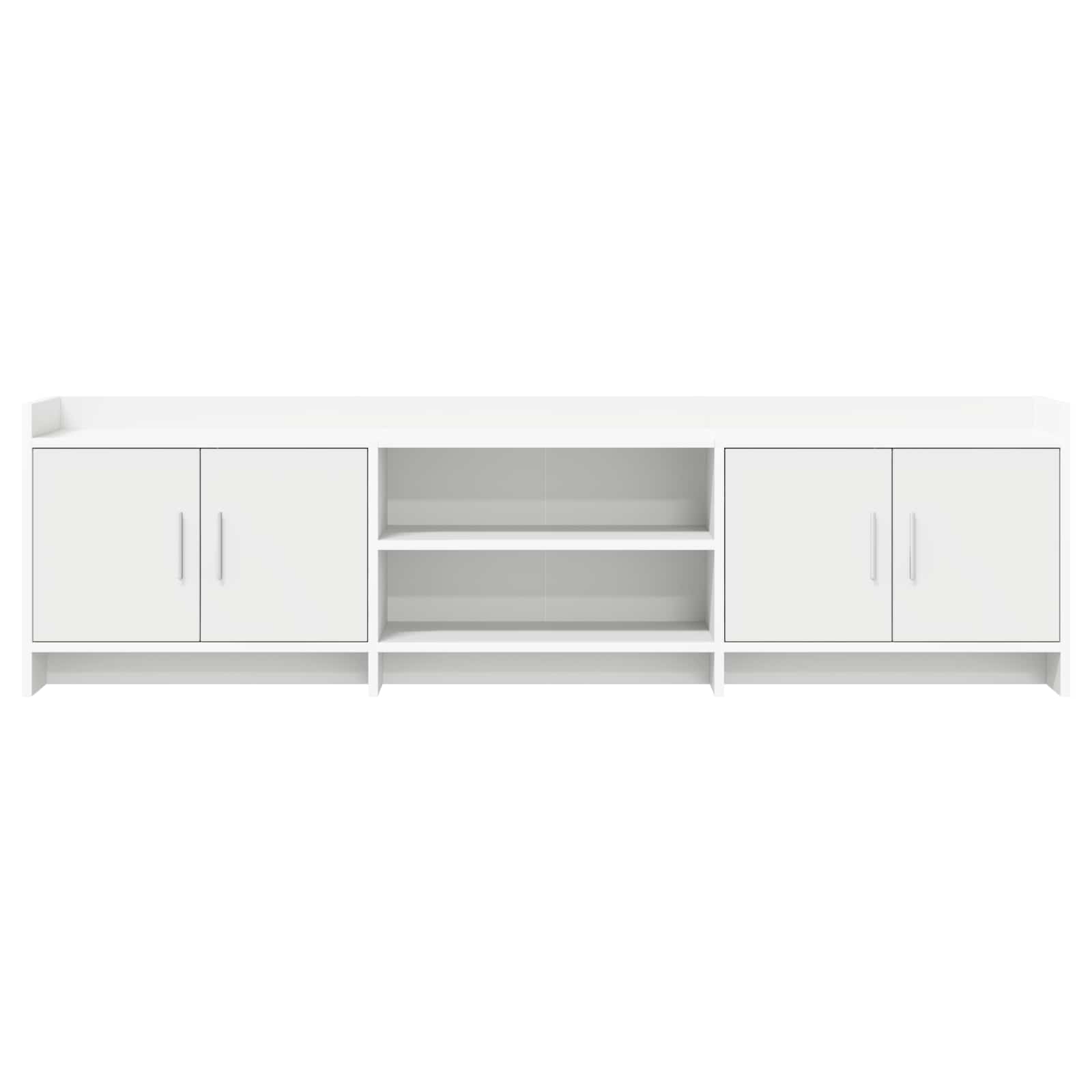 TV Cabinet 168 x 33 x 47 cm White Engineered Wood