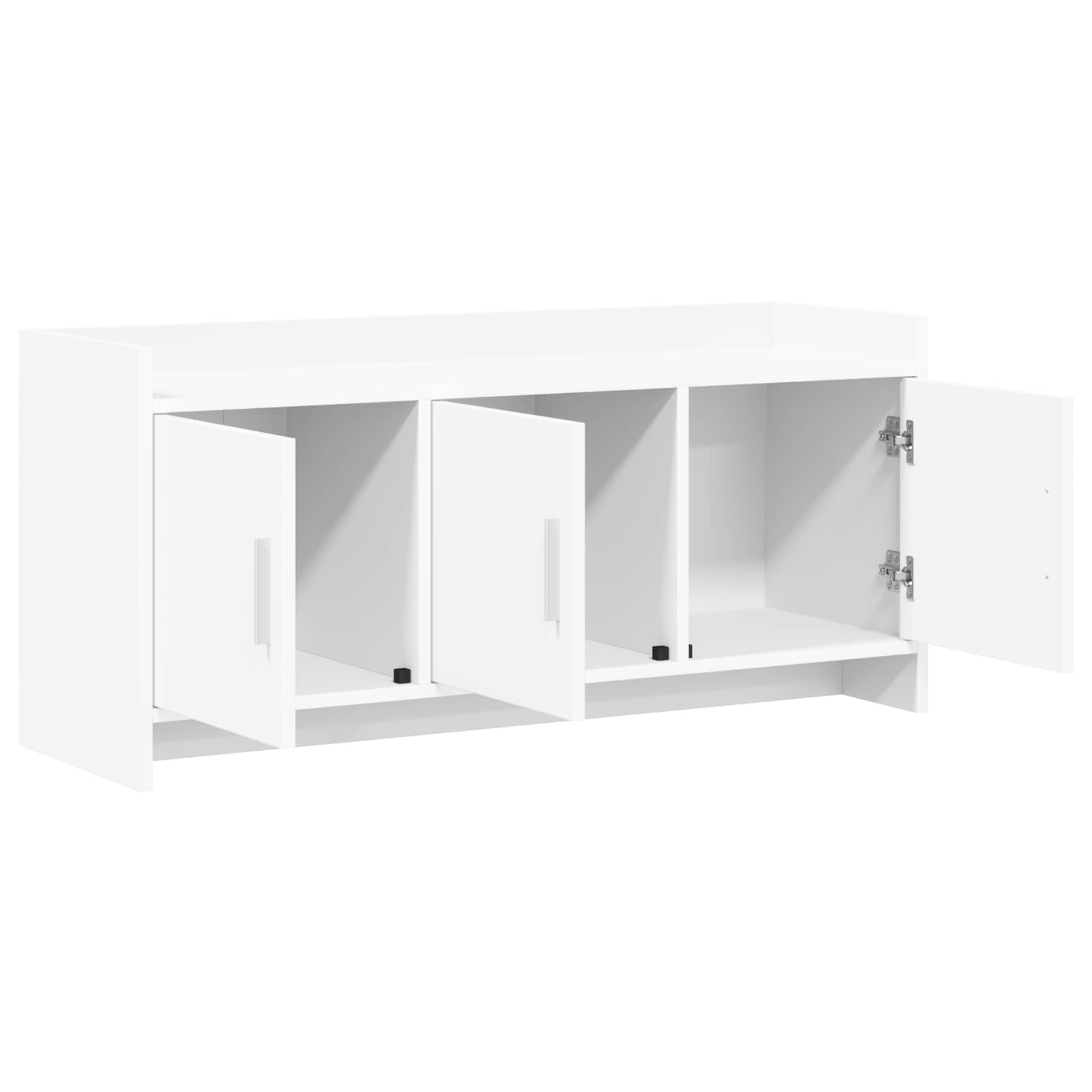 TV Cabinet 102 x 33 x 47 cm White Engineered Wood
