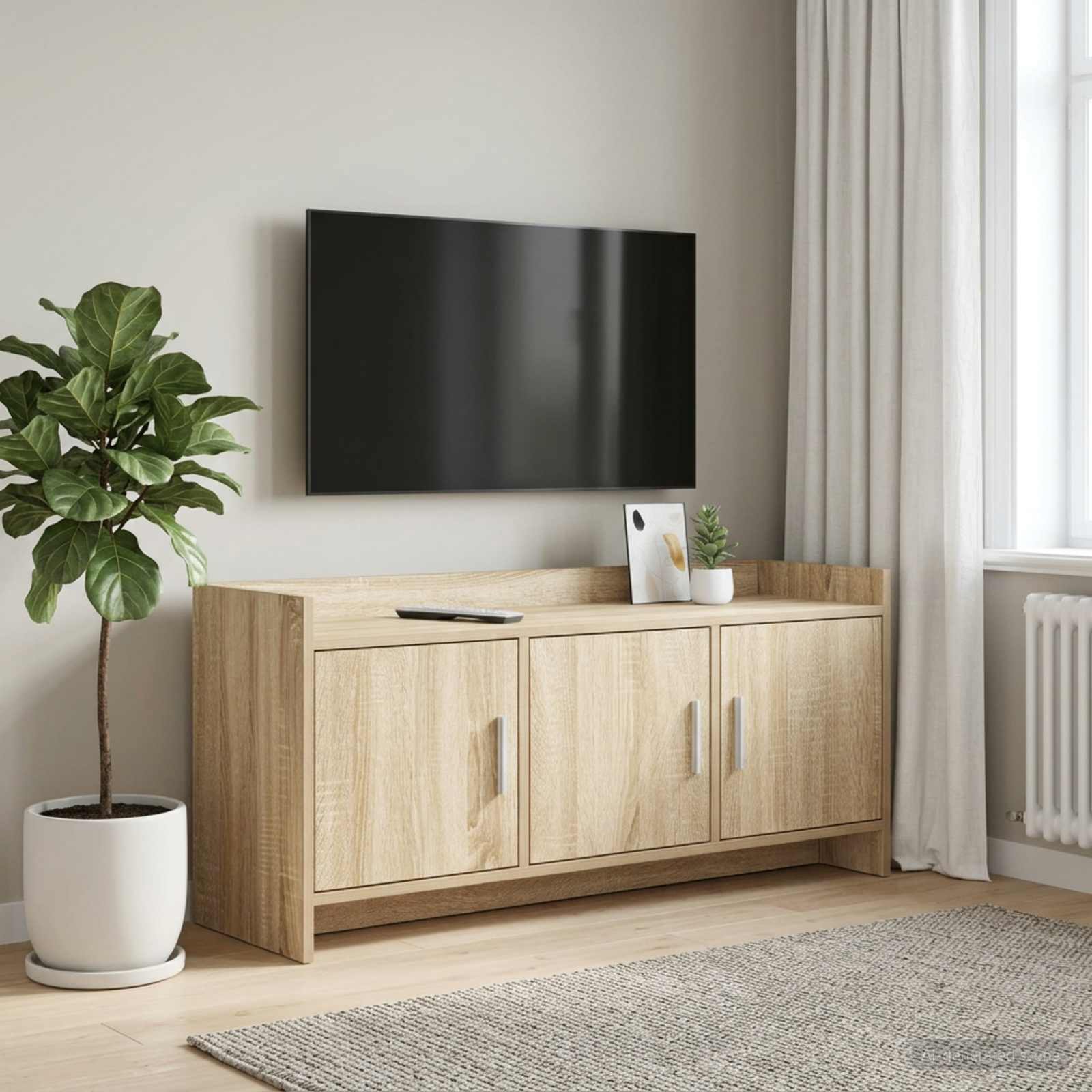 TV Cabinet 102 x 33 x 47 cm Sonoma Oak Engineered Wood