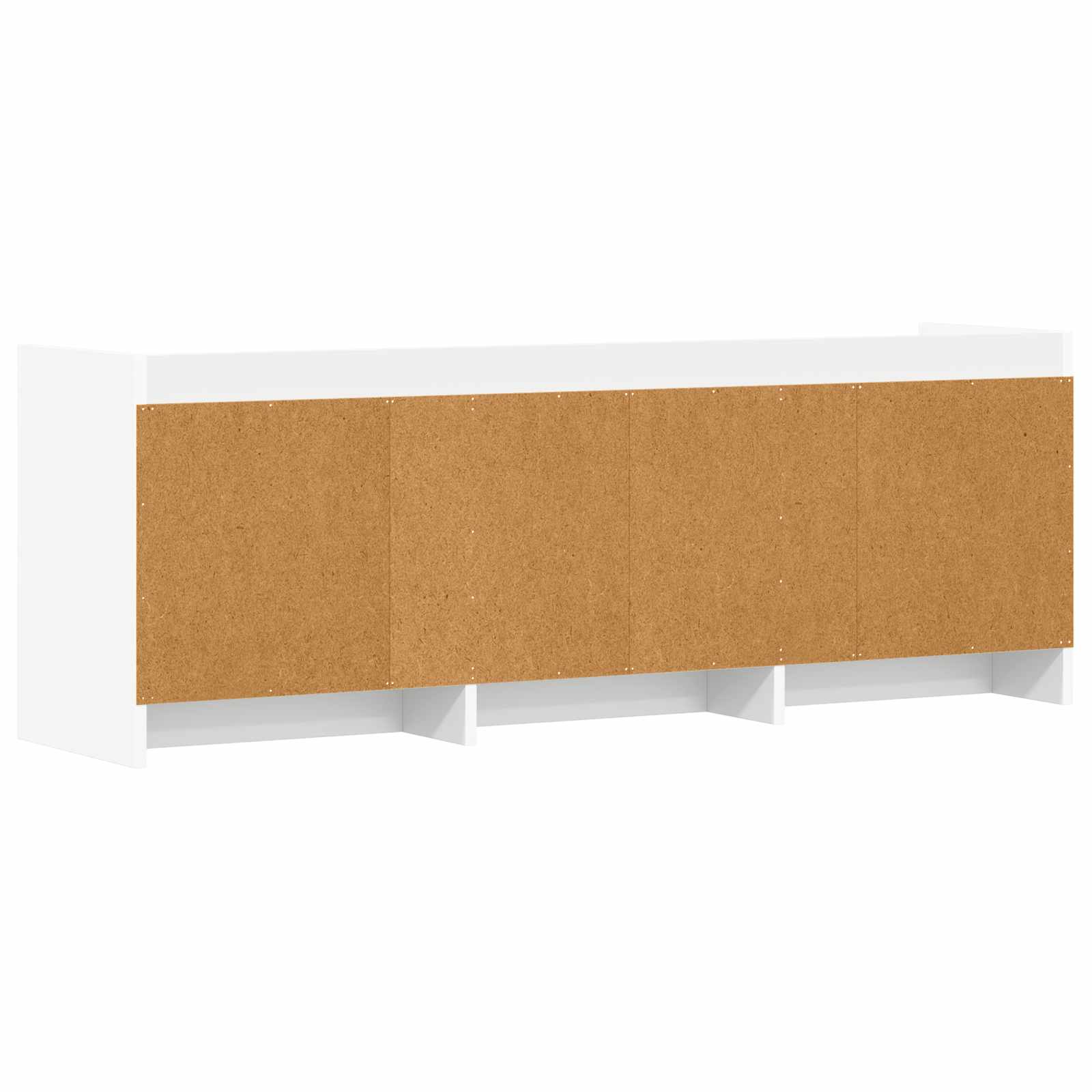 TV Cabinet 130 x 33 x 47 cm White Engineered Wood