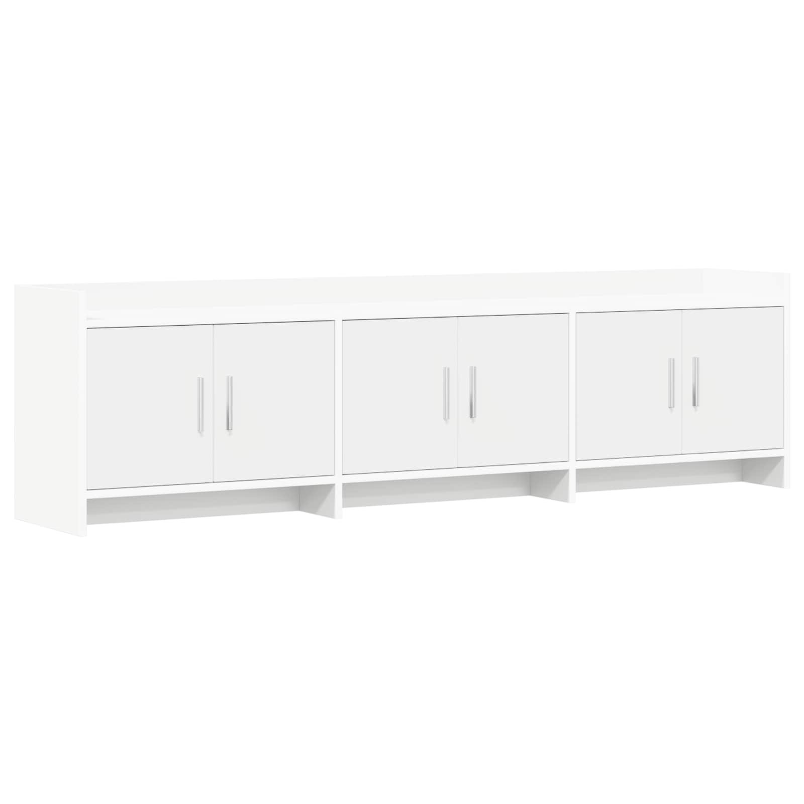TV Cabinet 168 x 33 x 47 cm White Engineered Wood