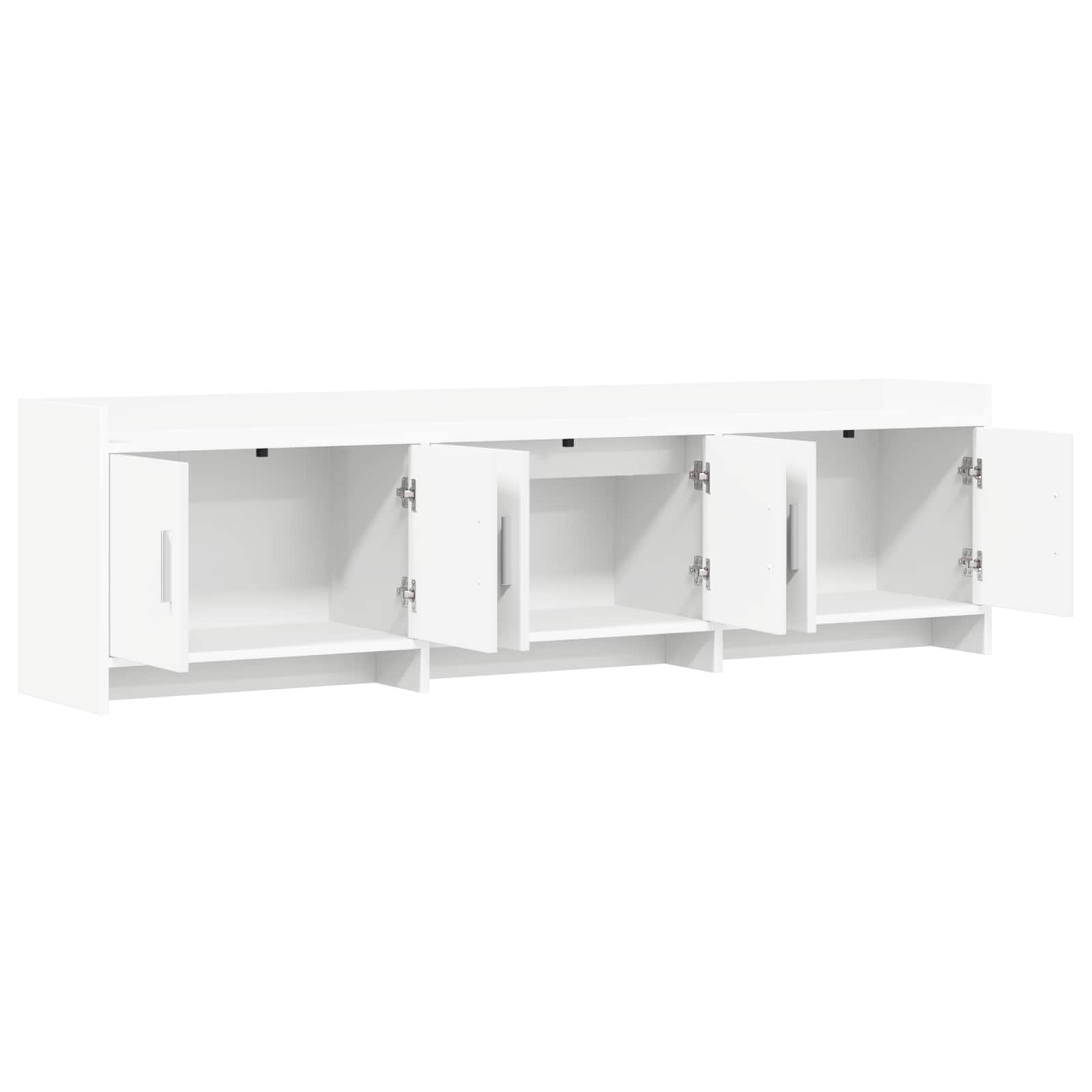 TV Cabinet 168 x 33 x 47 cm White Engineered Wood