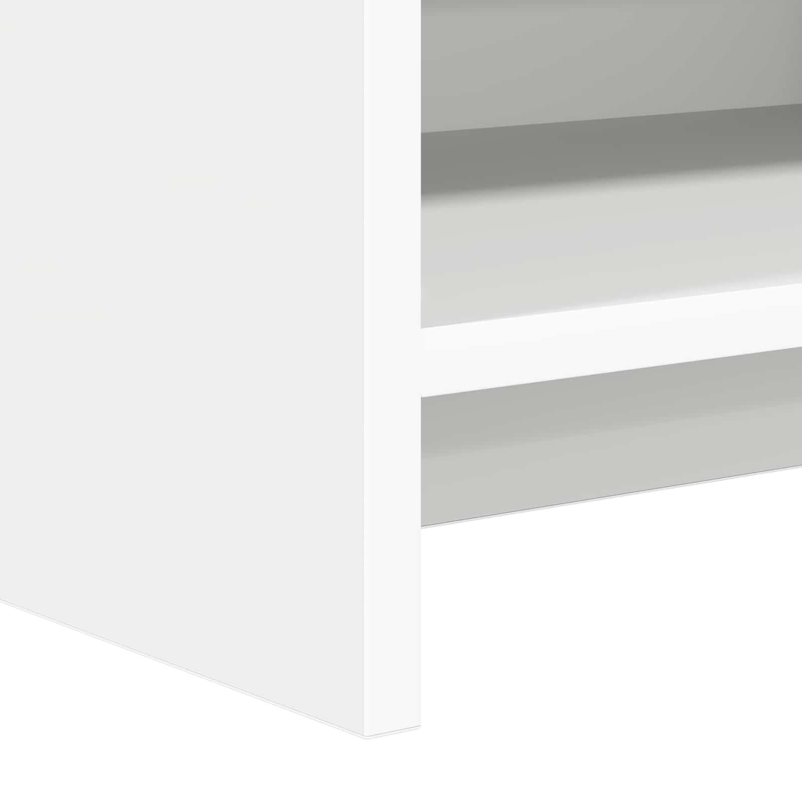 TV Cabinet 135 x 33 x 47 cm White Engineered Wood