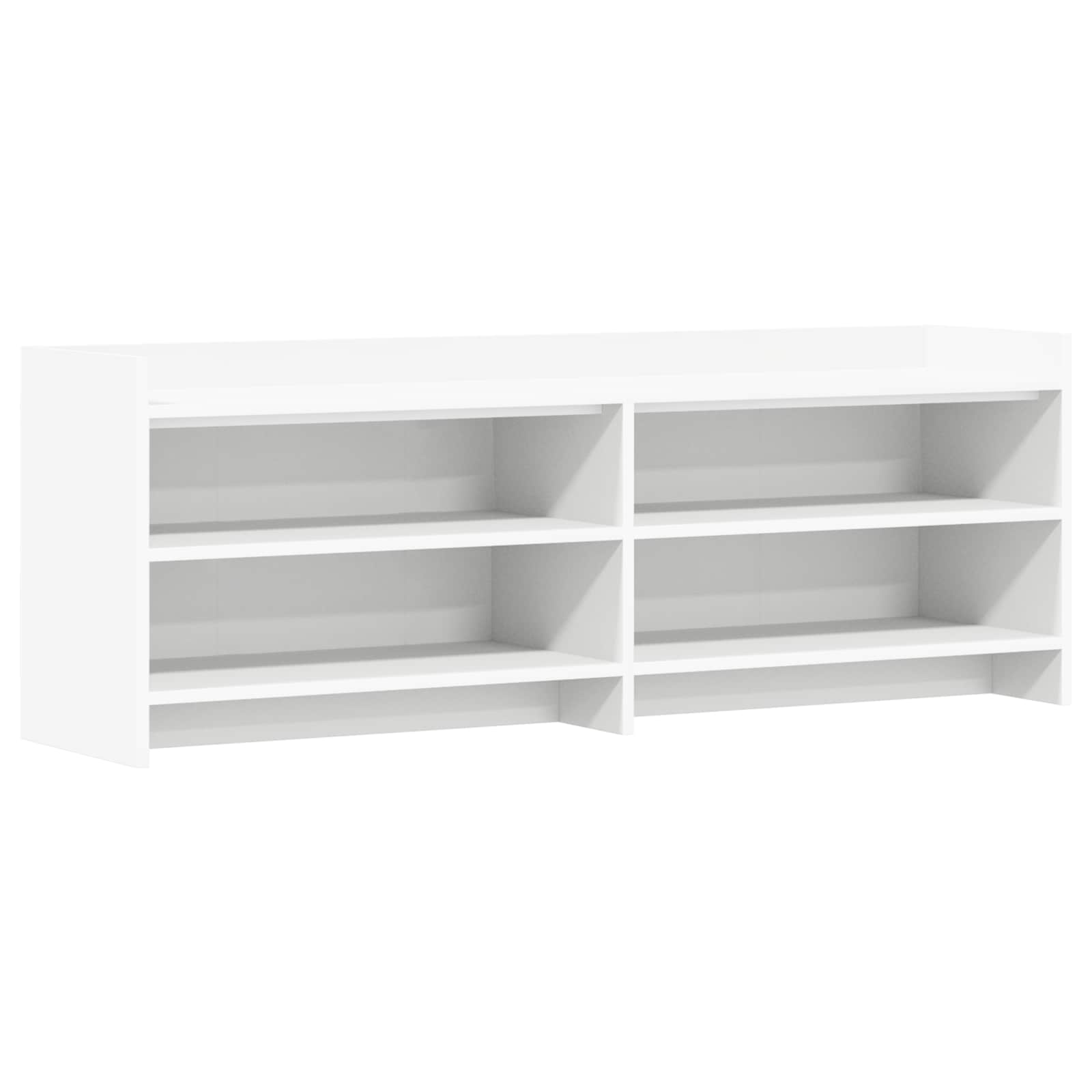 TV Cabinet 135 x 33 x 47 cm White Engineered Wood