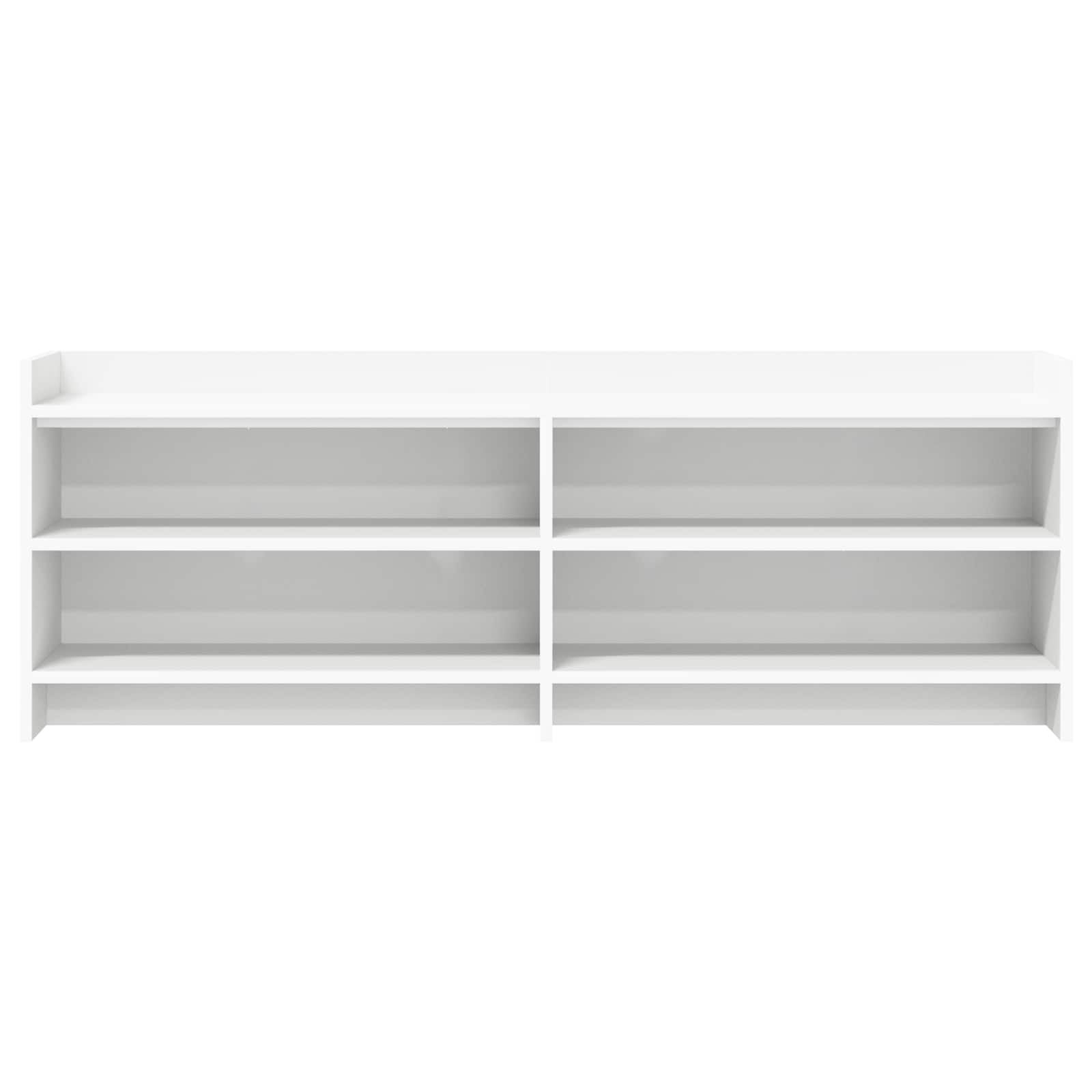 TV Cabinet 135 x 33 x 47 cm White Engineered Wood
