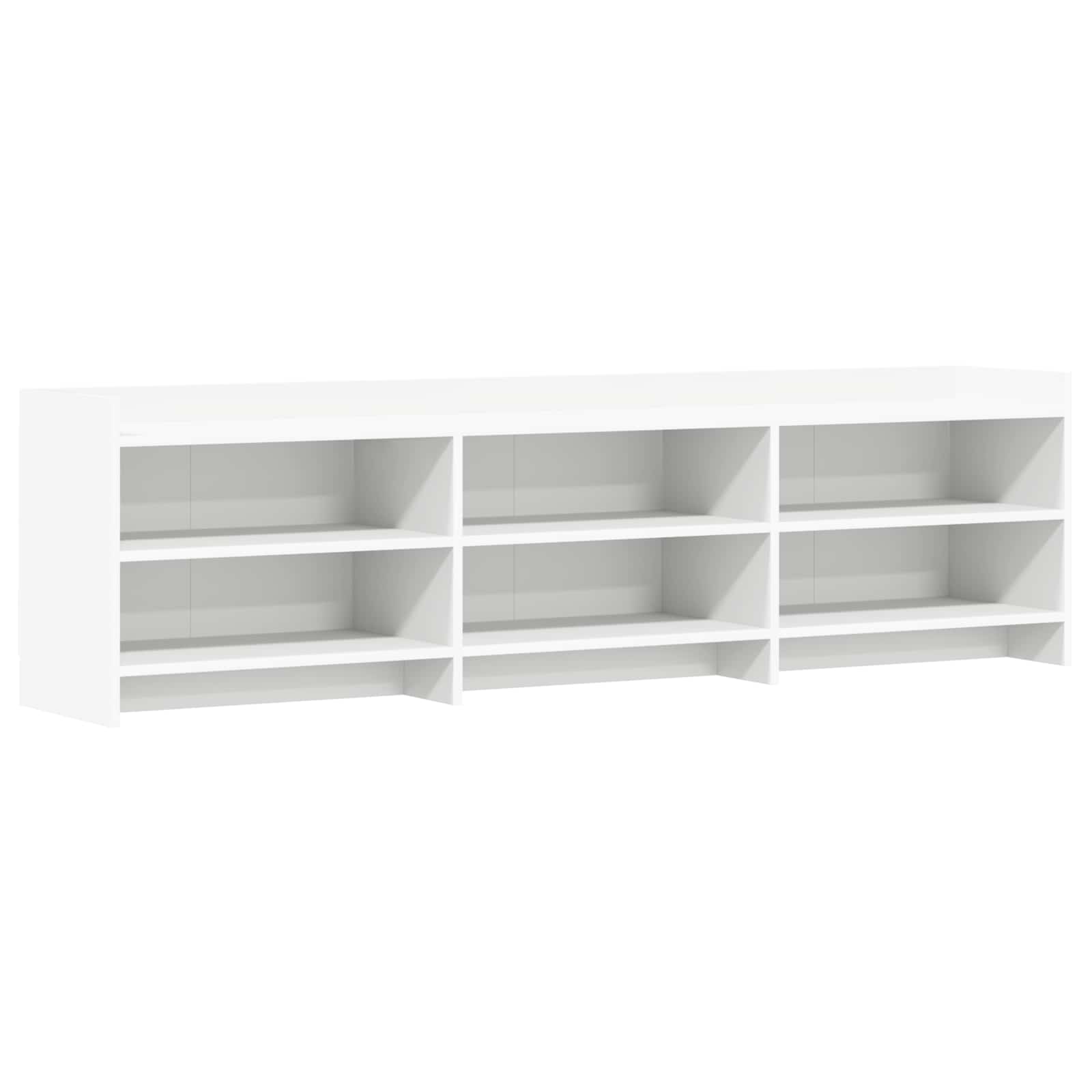 TV Cabinet 168 x 33 x 47 cm White Engineered Wood