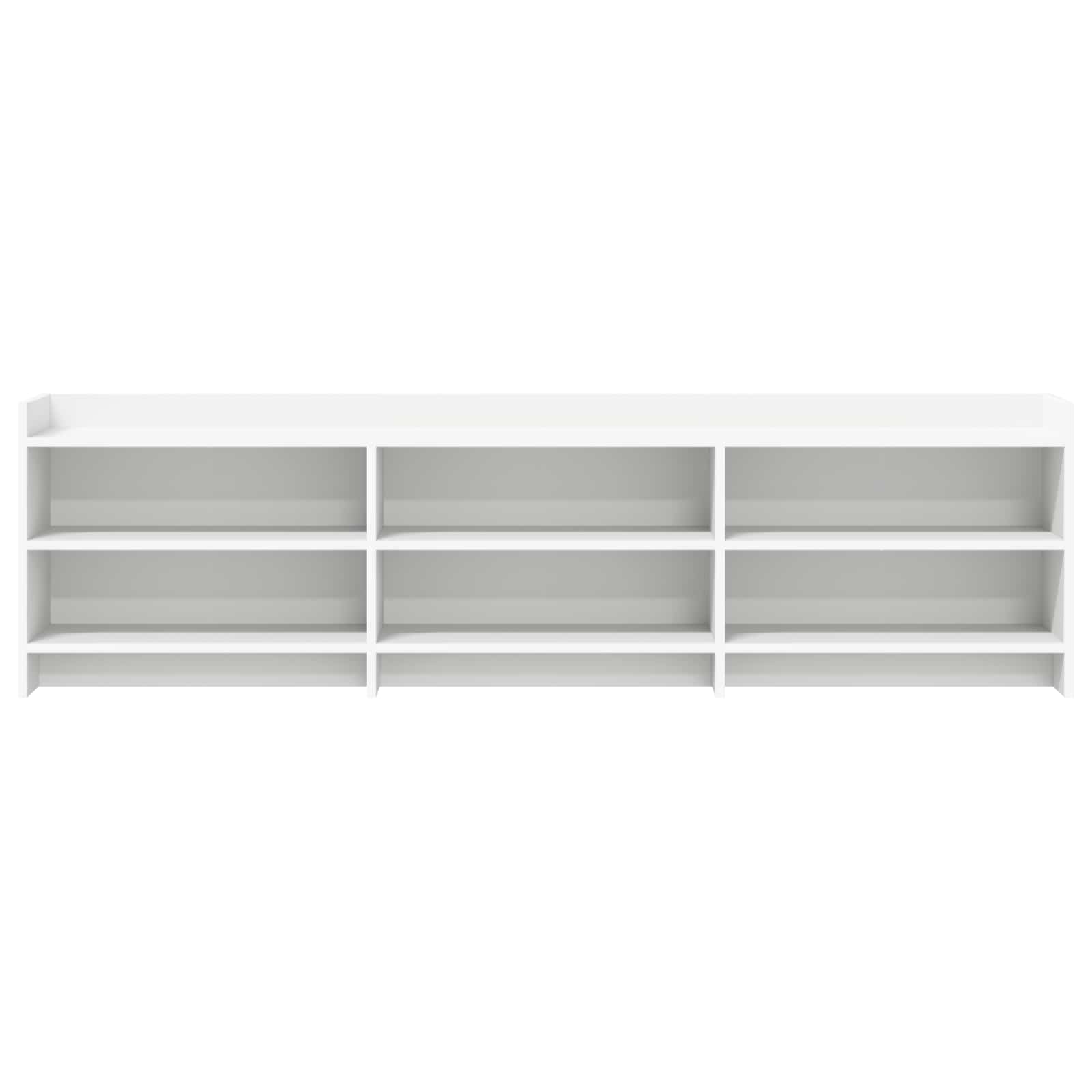 TV Cabinet 168 x 33 x 47 cm White Engineered Wood