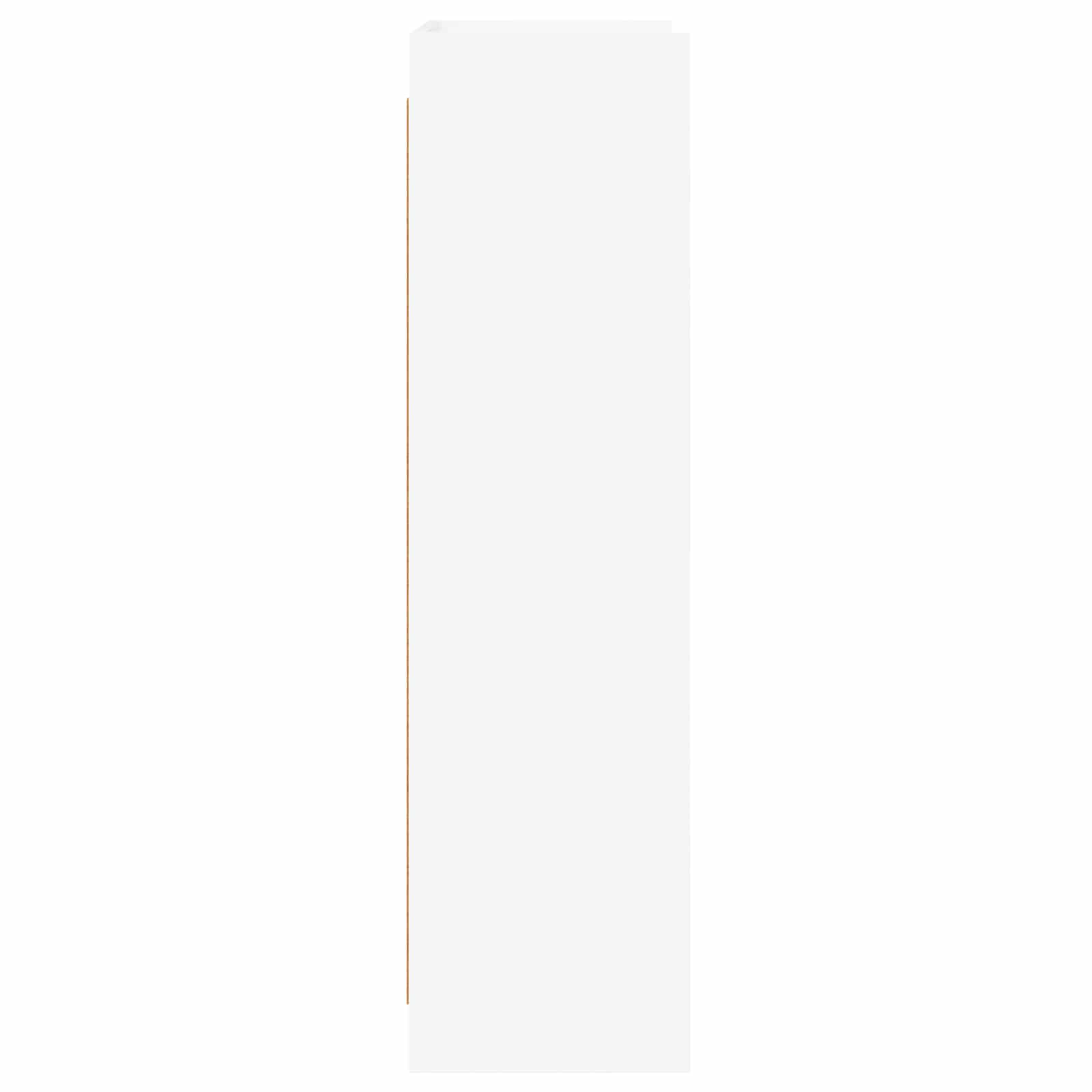 Bookcase White 87.5 x 30 x 111 cm Engineered Wood