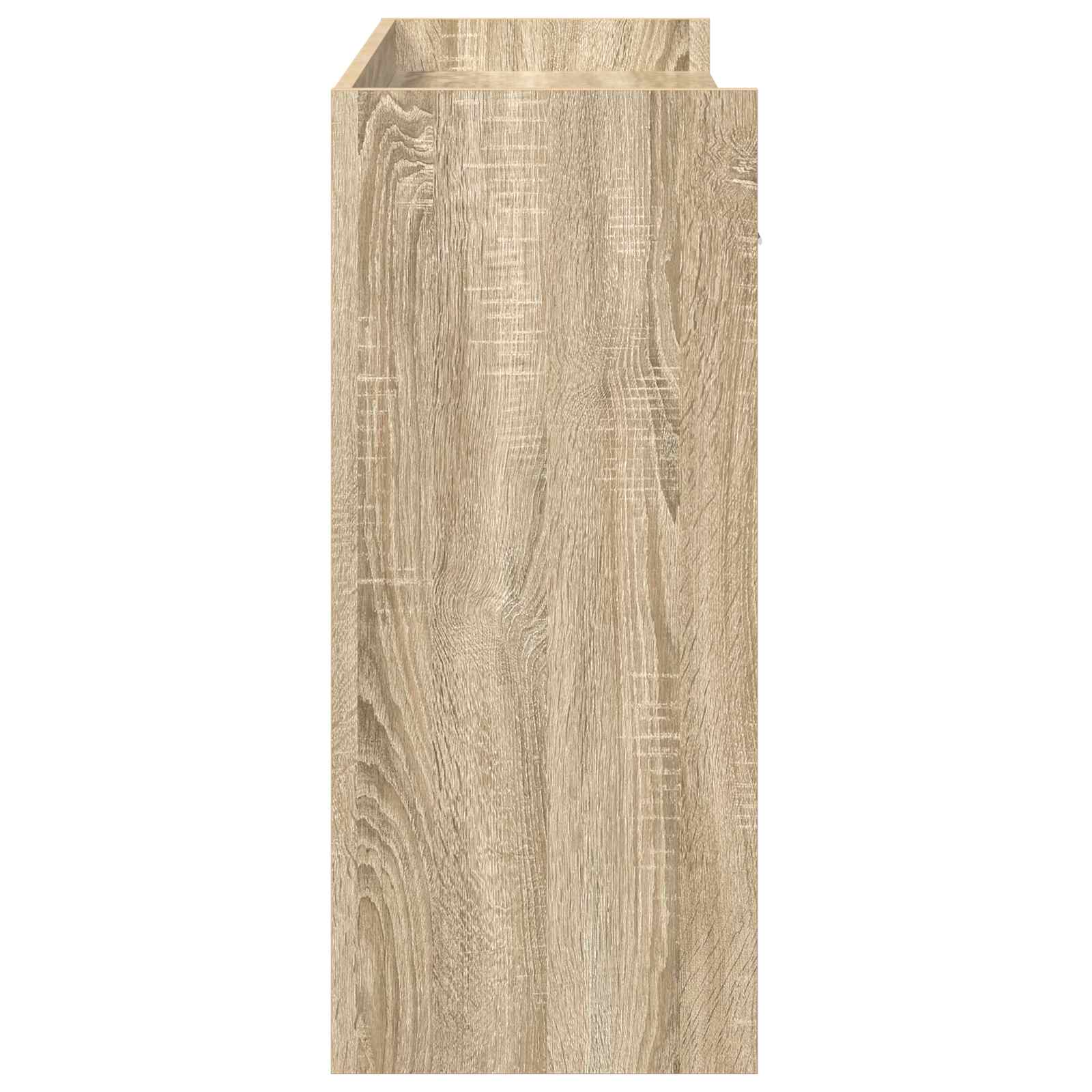 Console Table Sonoma Oak 90 x 35 x 80 cm Engineered Wood