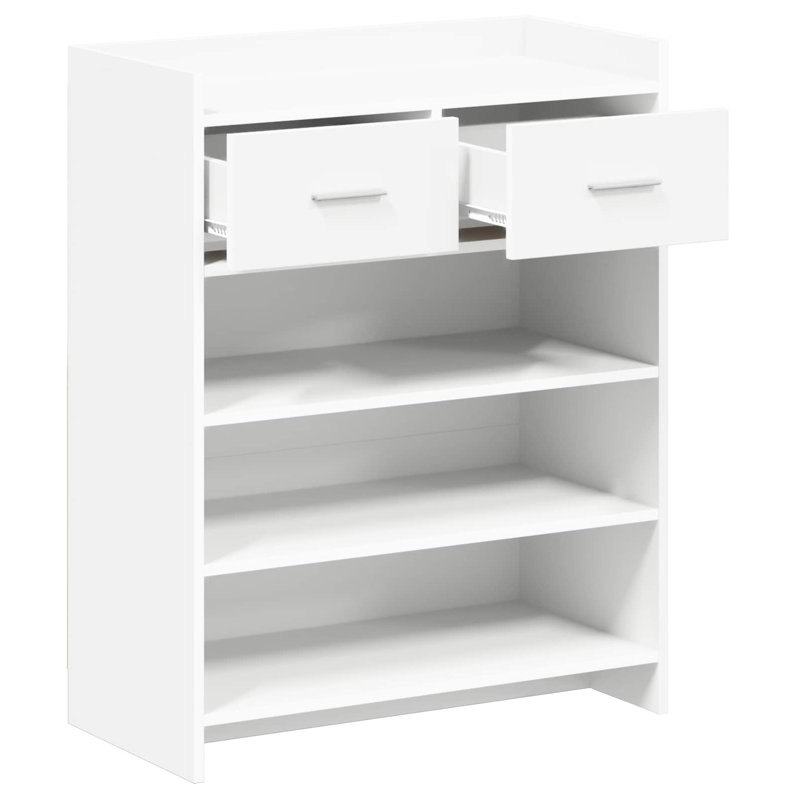 Shoe Cabinet 73.5 x 36 x 92 cm Engineered Wood White