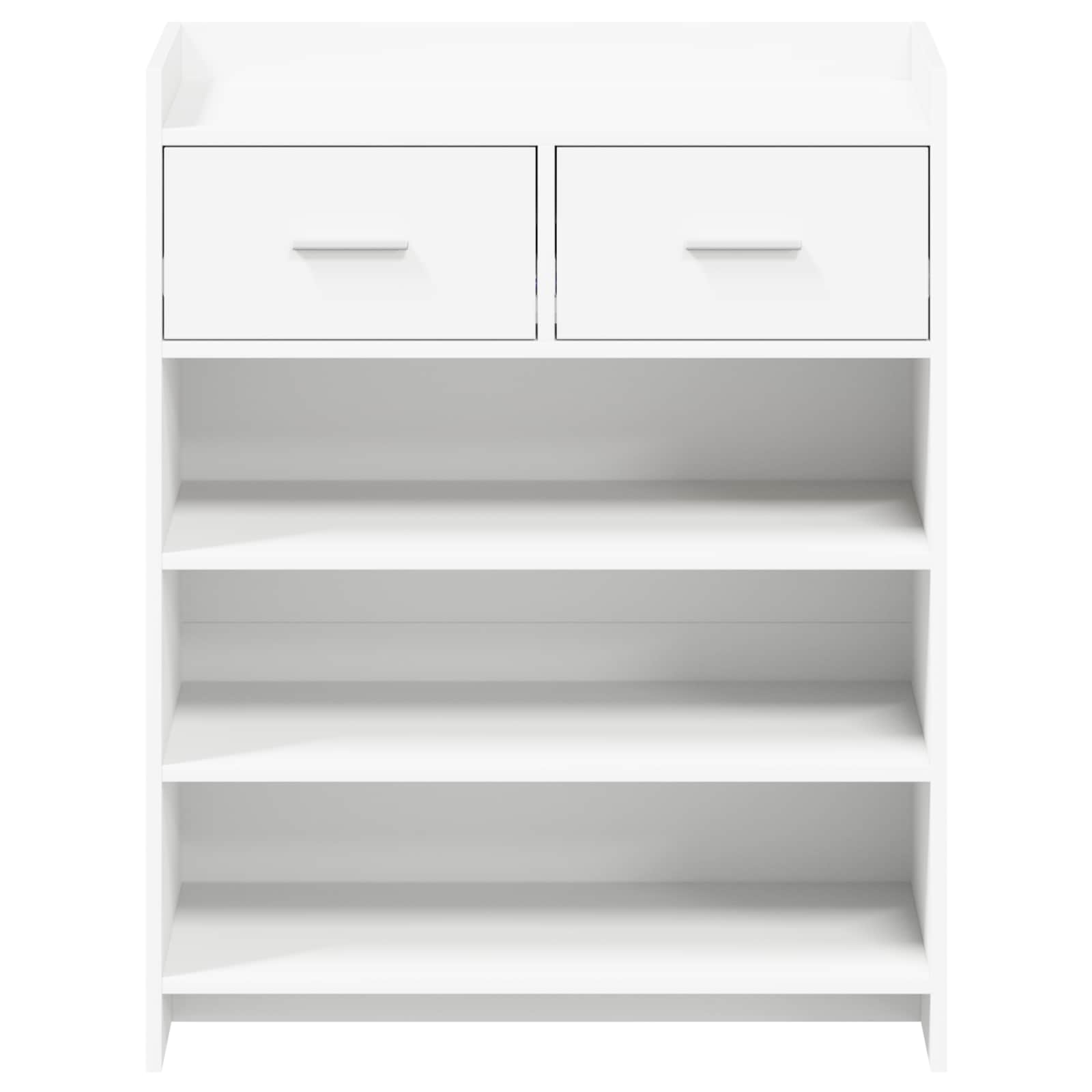 Shoe Cabinet 73.5 x 36 x 92 cm Engineered Wood White
