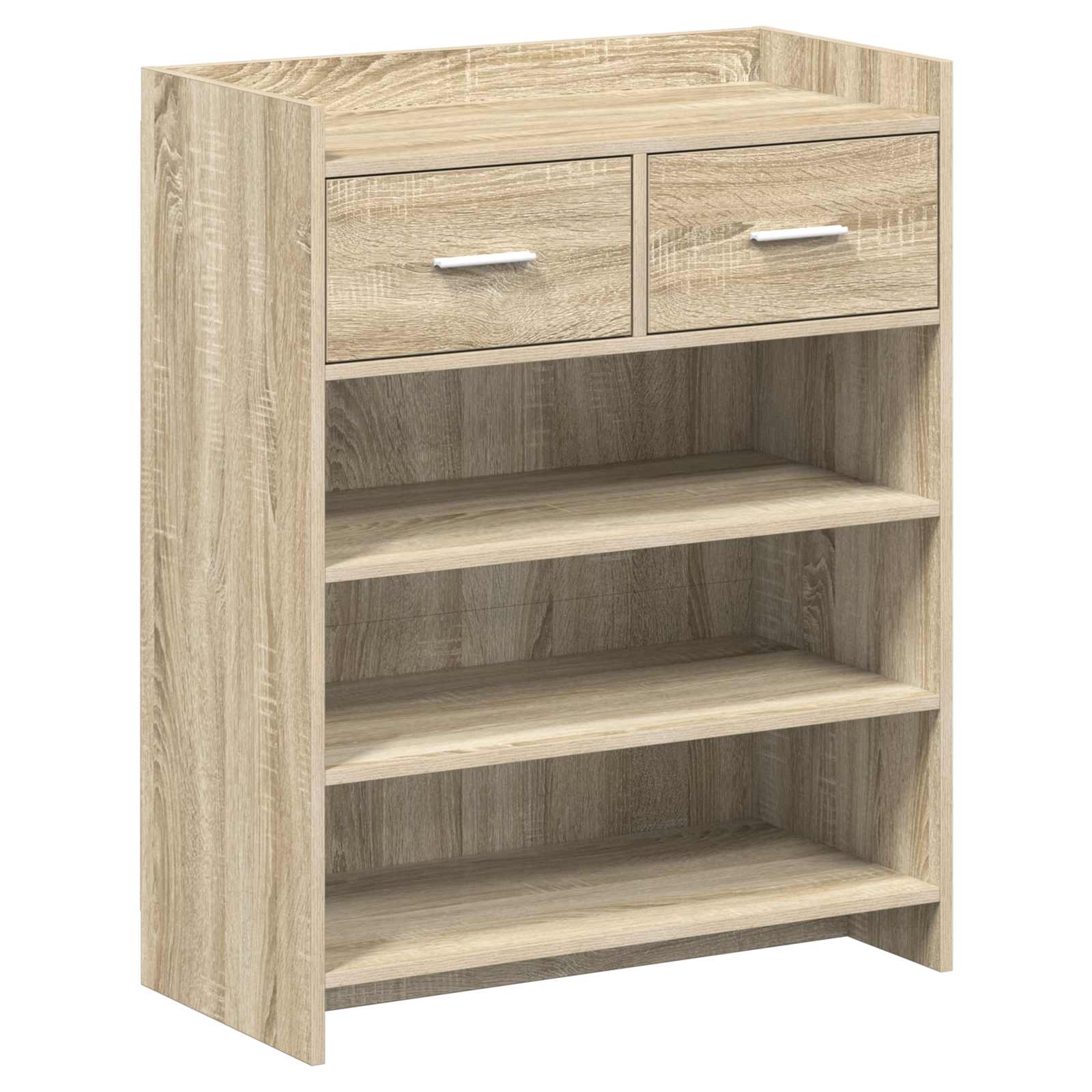 Shoe Cabinet 73.5 x 36 x 92 cm Engineered Wood Sonoma Oak