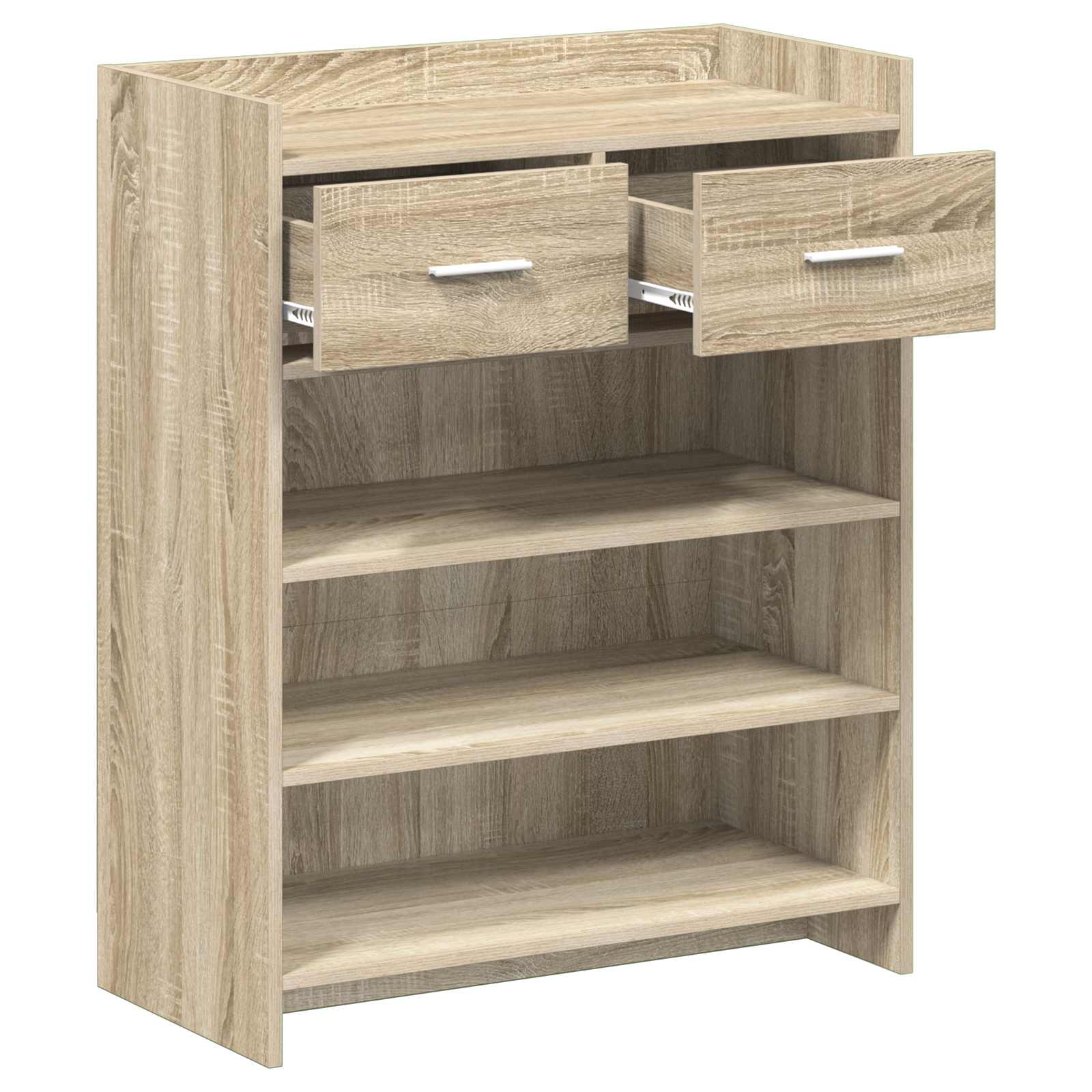 Shoe Cabinet 73.5 x 36 x 92 cm Engineered Wood Sonoma Oak
