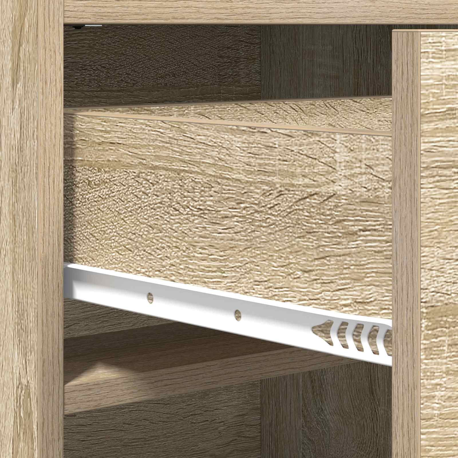 Shoe Cabinet Sonoma Oak 48 x 36 x 92 cm Engineered Wood