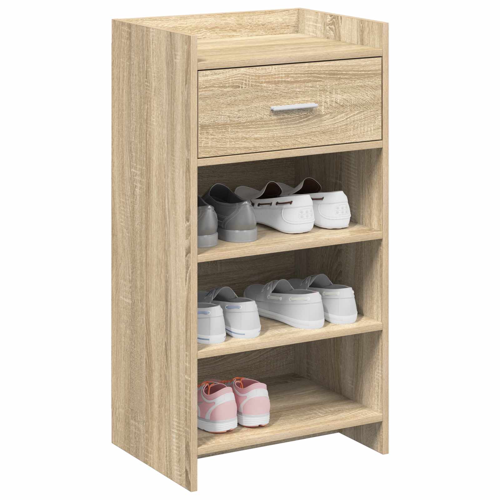 Shoe Cabinet Sonoma Oak 48 x 36 x 92 cm Engineered Wood