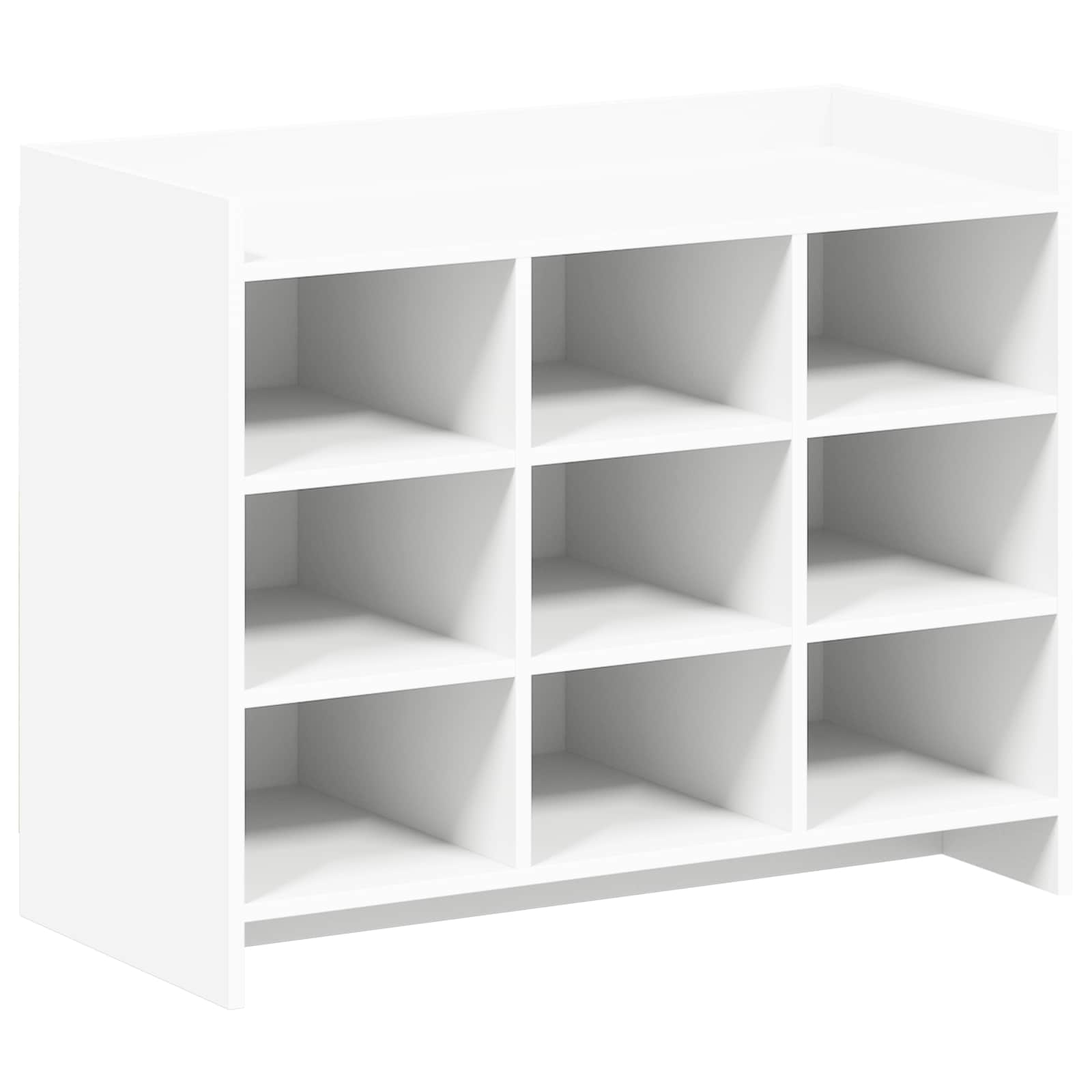 Shoe Cabinet White 85 x 39.5 x 70 cm Engineered Wood