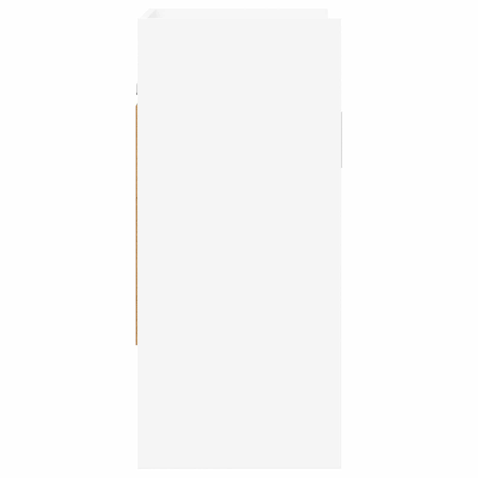 Wall Shelf Wall-Mounted White 80 x 36 x 80 cm Engineered Wood