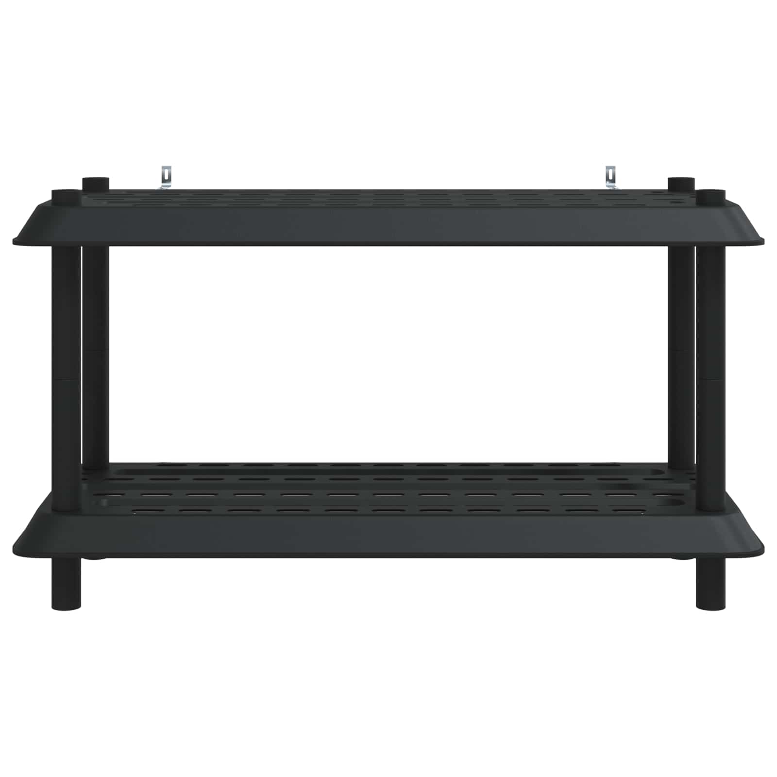 Shelving Unit 2-Tier 100 x 40 x 55.5 cm PP Anthracite