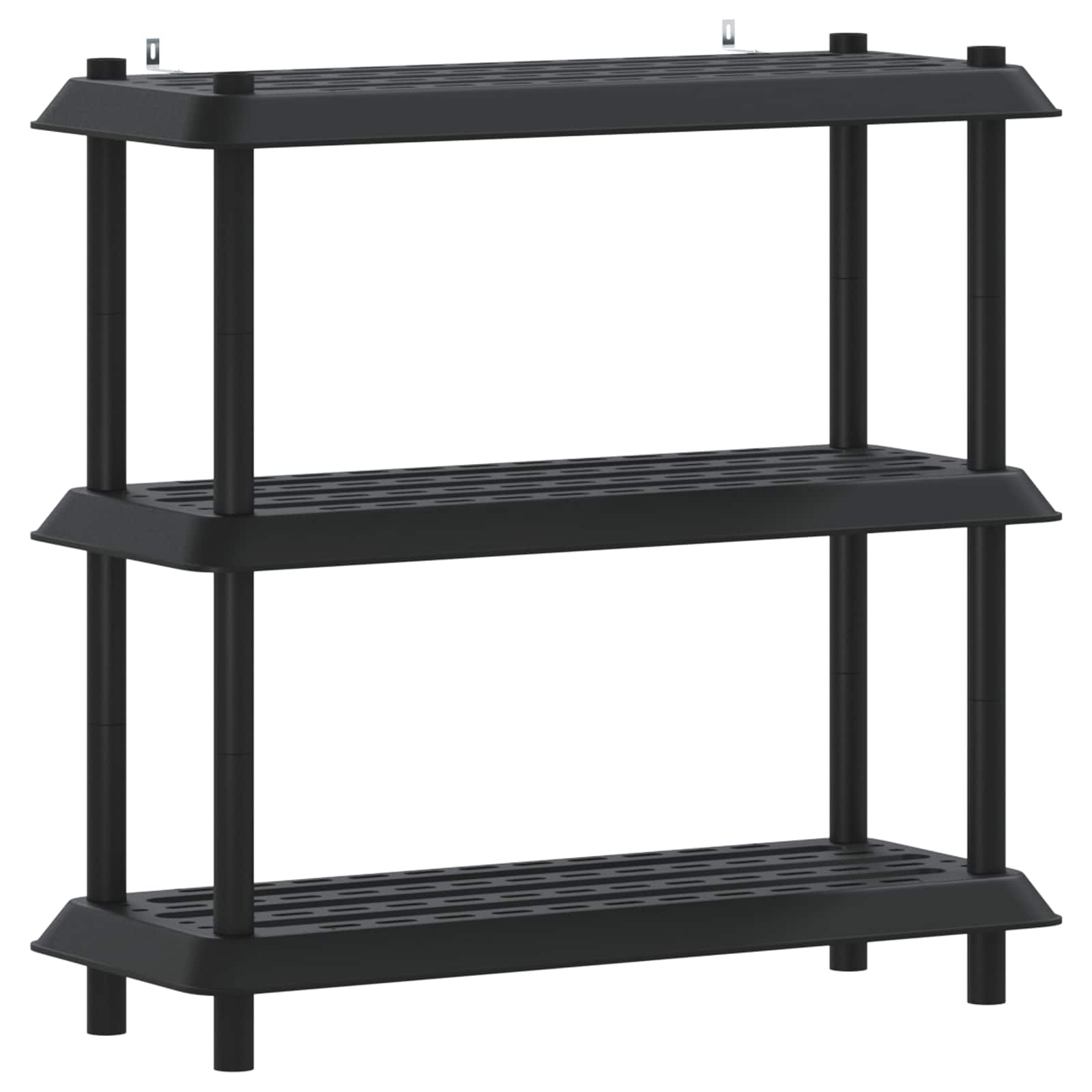 Shelving Unit 3-Tier 100 x 40 x 96 cm PP Anthracite