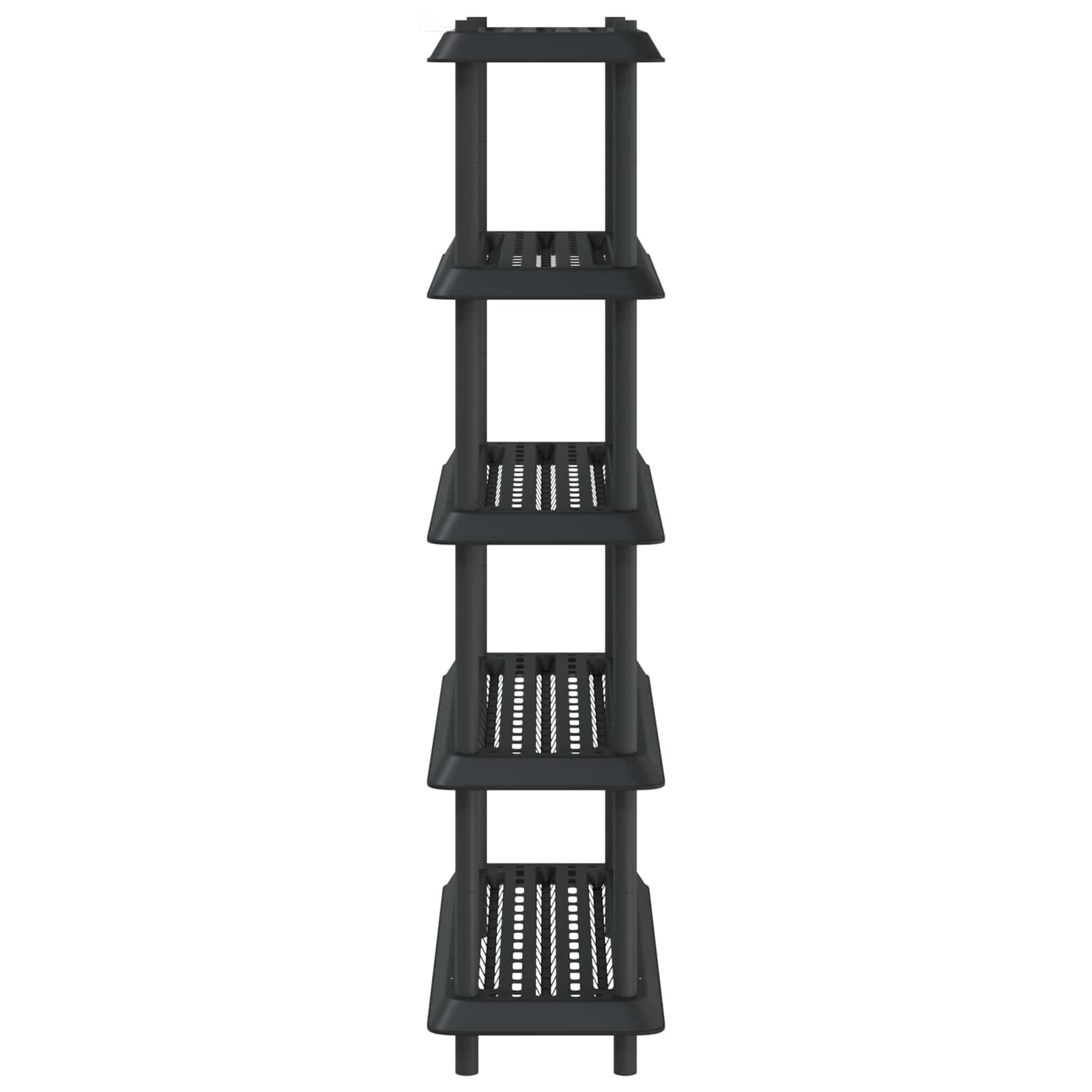 Shelving Unit 5-Tier 100 x 40 x 177 cm PP Anthracite