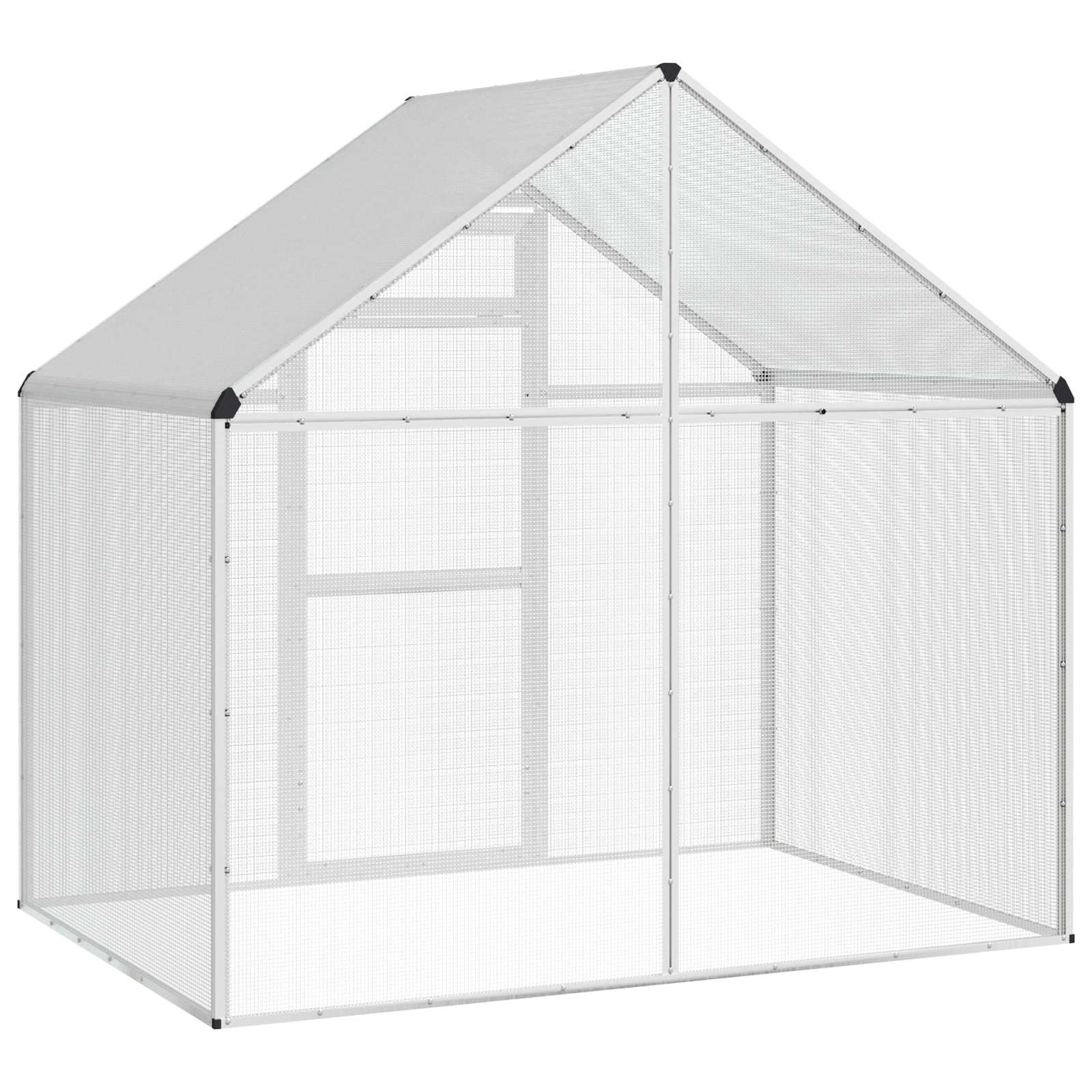 Bird Cage Silver 181.5 x 112.5 x 173.5 cm