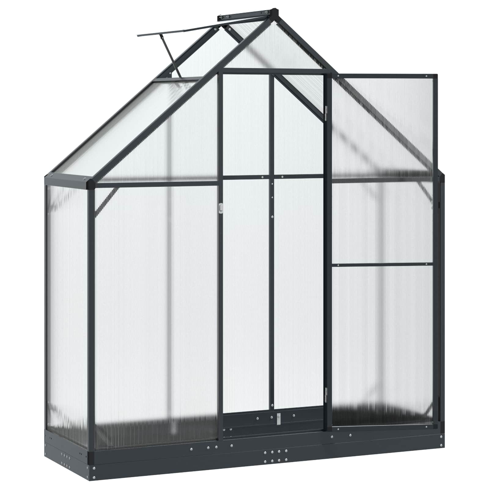 Garden Greenhouse with Door Anthracite 183.5 x 63.5 x 207 cm