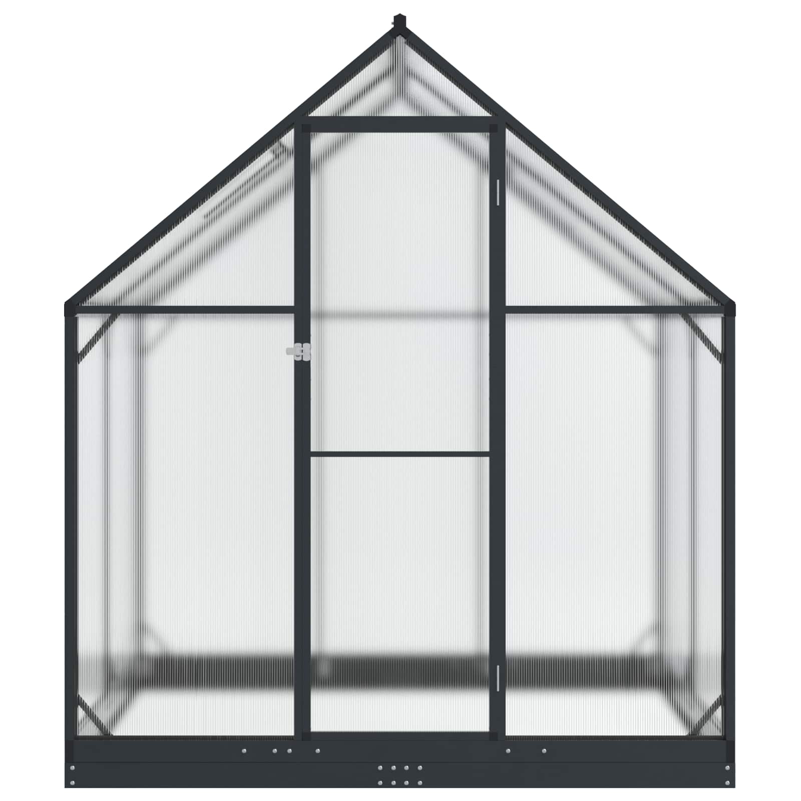 Garden Greenhouse with Door Anthracite 183.5 x 123 x 207 cm