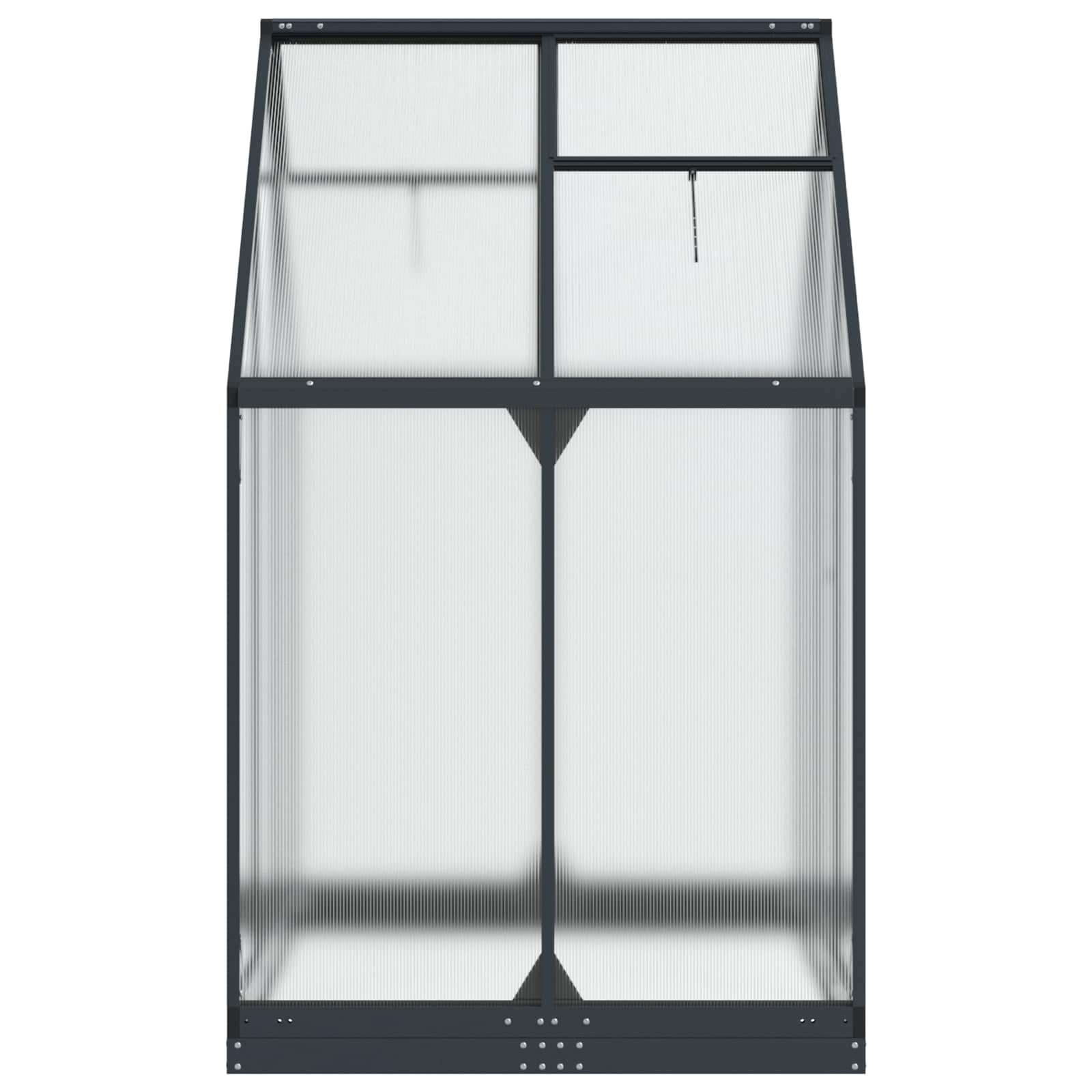 Garden Greenhouse with Door Anthracite 183.5 x 123 x 207 cm