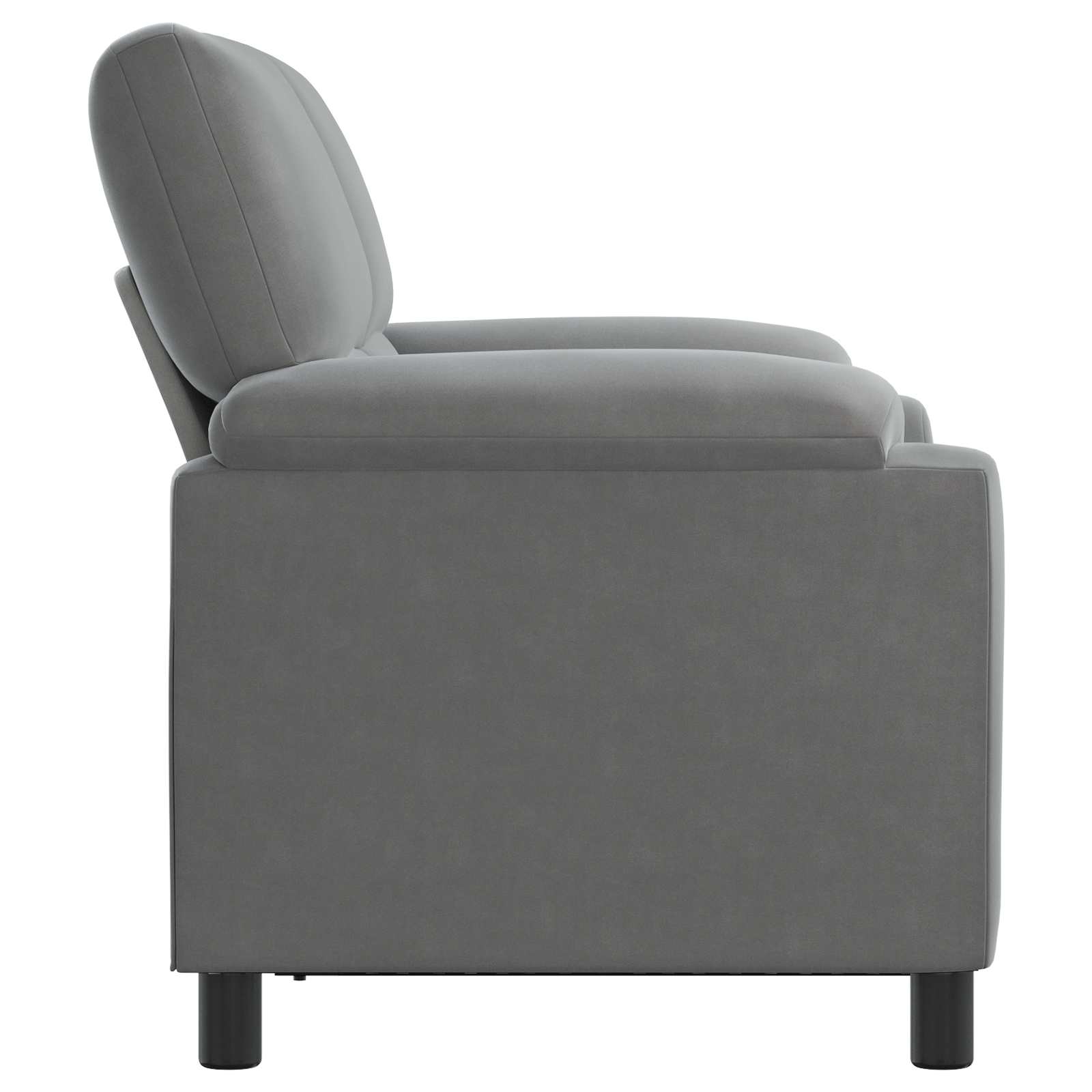 Sofa Dark Grey 154 x 85 x 93 cm Velvet
