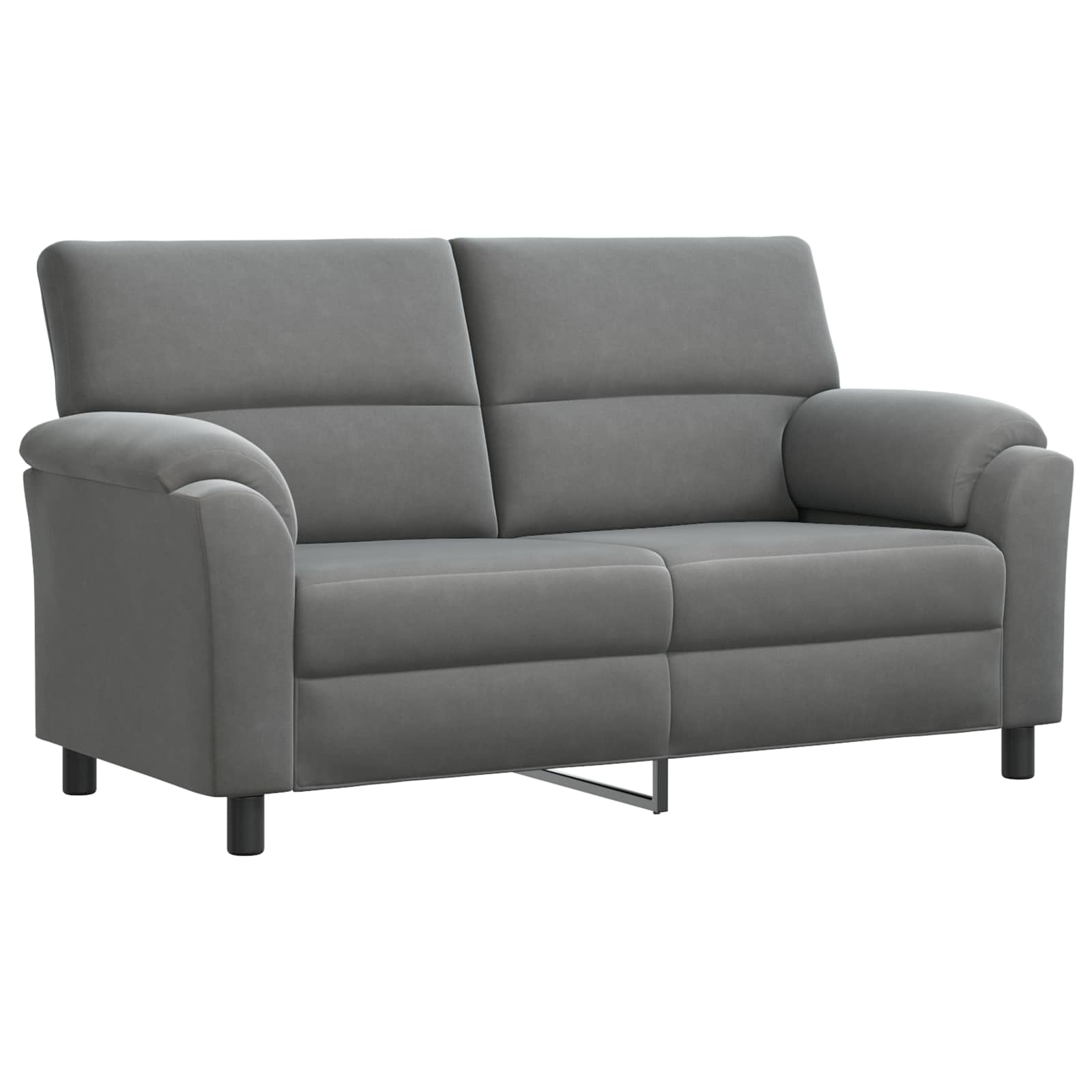 Sofa Dark Grey 174 x 85 x 93 cm Velvet