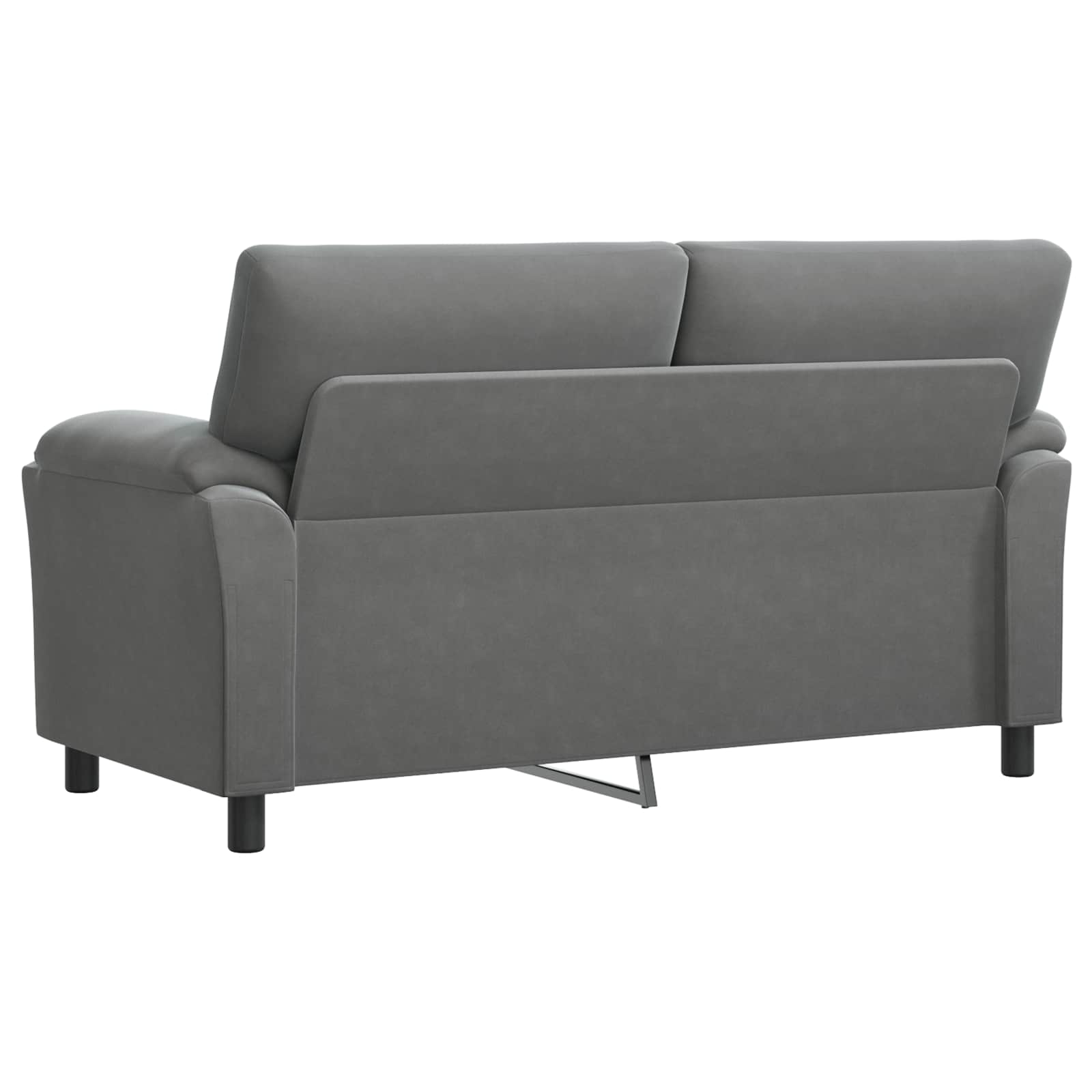Sofa Dark Grey 174 x 85 x 93 cm Velvet