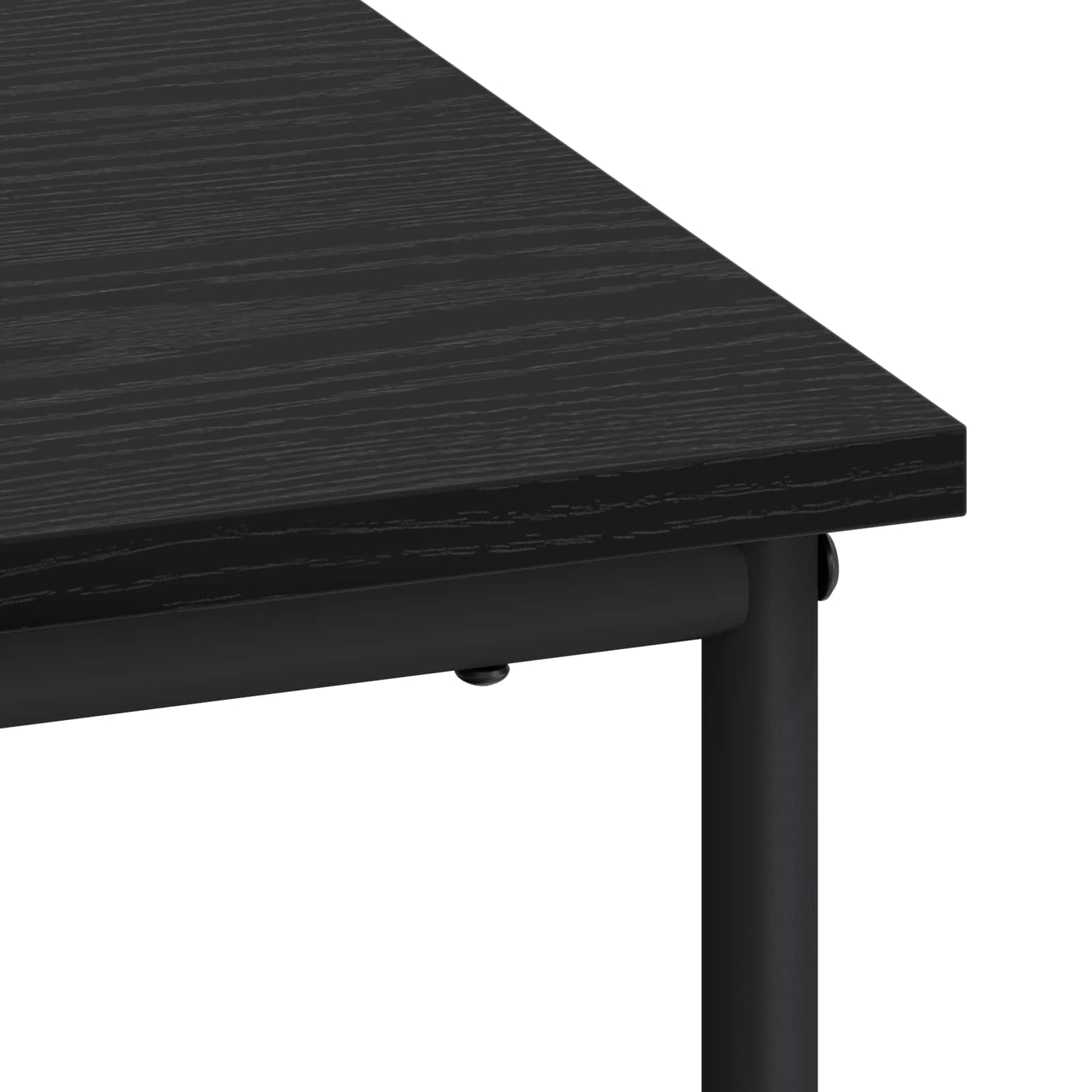 Desk with Storage Black Oak 100 x 50 x 75 cm